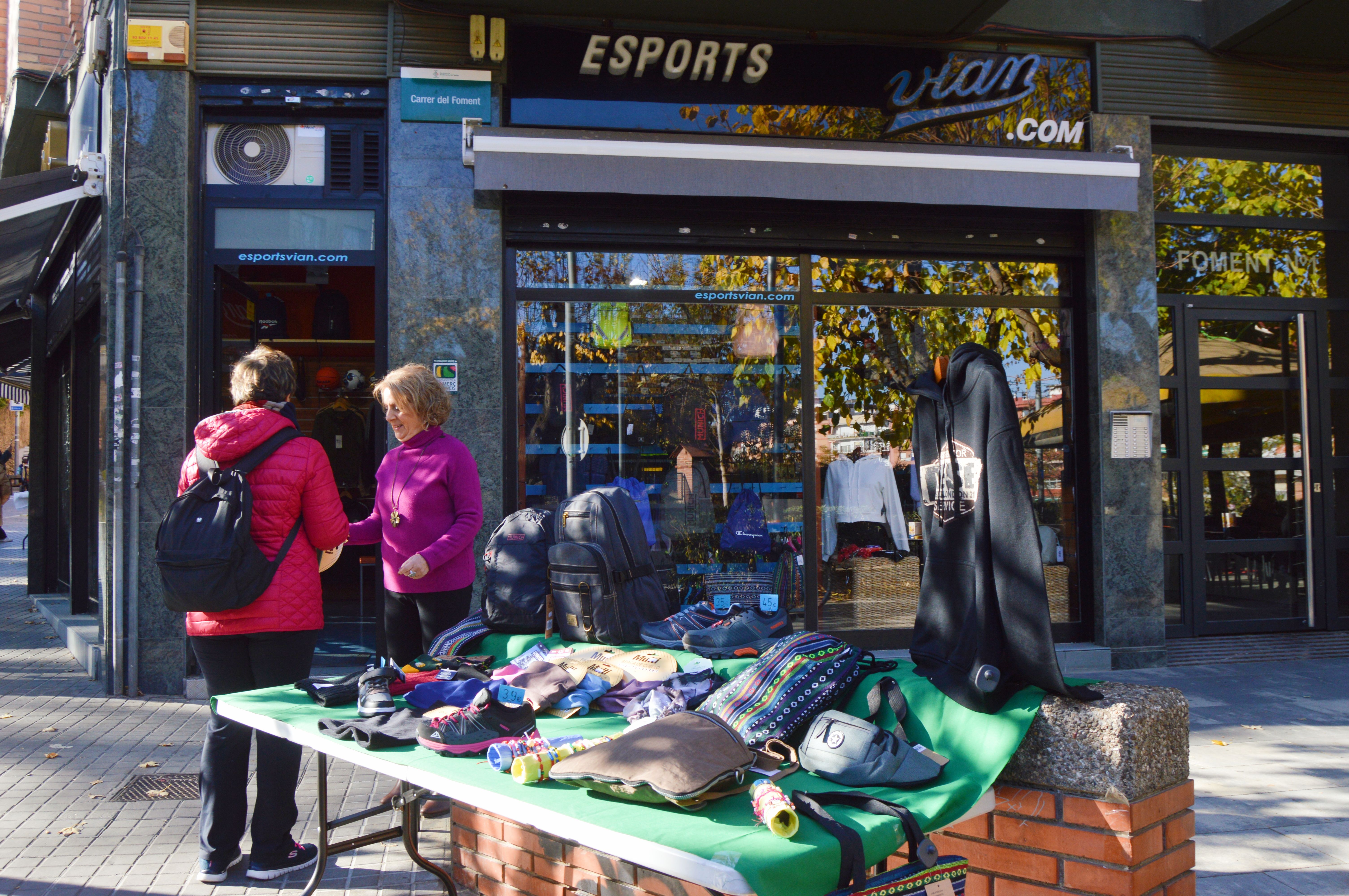 Comerç al carrer al Nadal de Cerdanyola 2023. FOTO: Nora MO