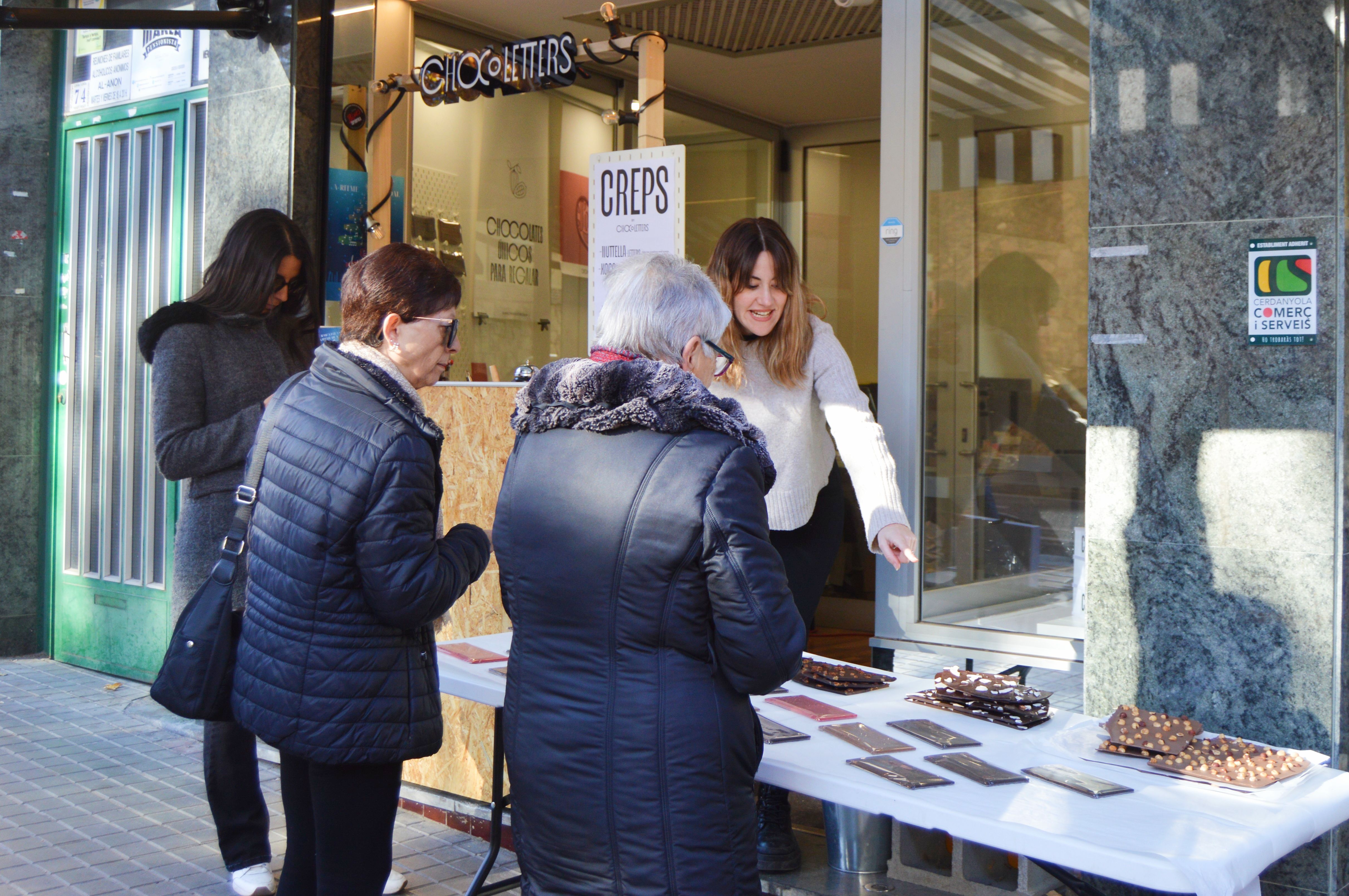 Comerç al carrer al Nadal de Cerdanyola 2023. FOTO: Nora MO