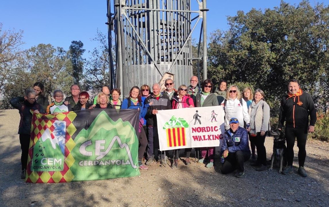 Marxa Nòrdica de 2023 del CEM Cerdanyola. FOTO: Cedida Marxa Nòrdica de 2023 del CEM Cerdanyola. FOTO: Cedida