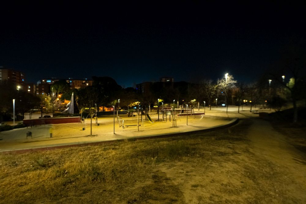 L'enllumenat del Parc del Turonet. FOTO: Ajuntament de Cerdanyola