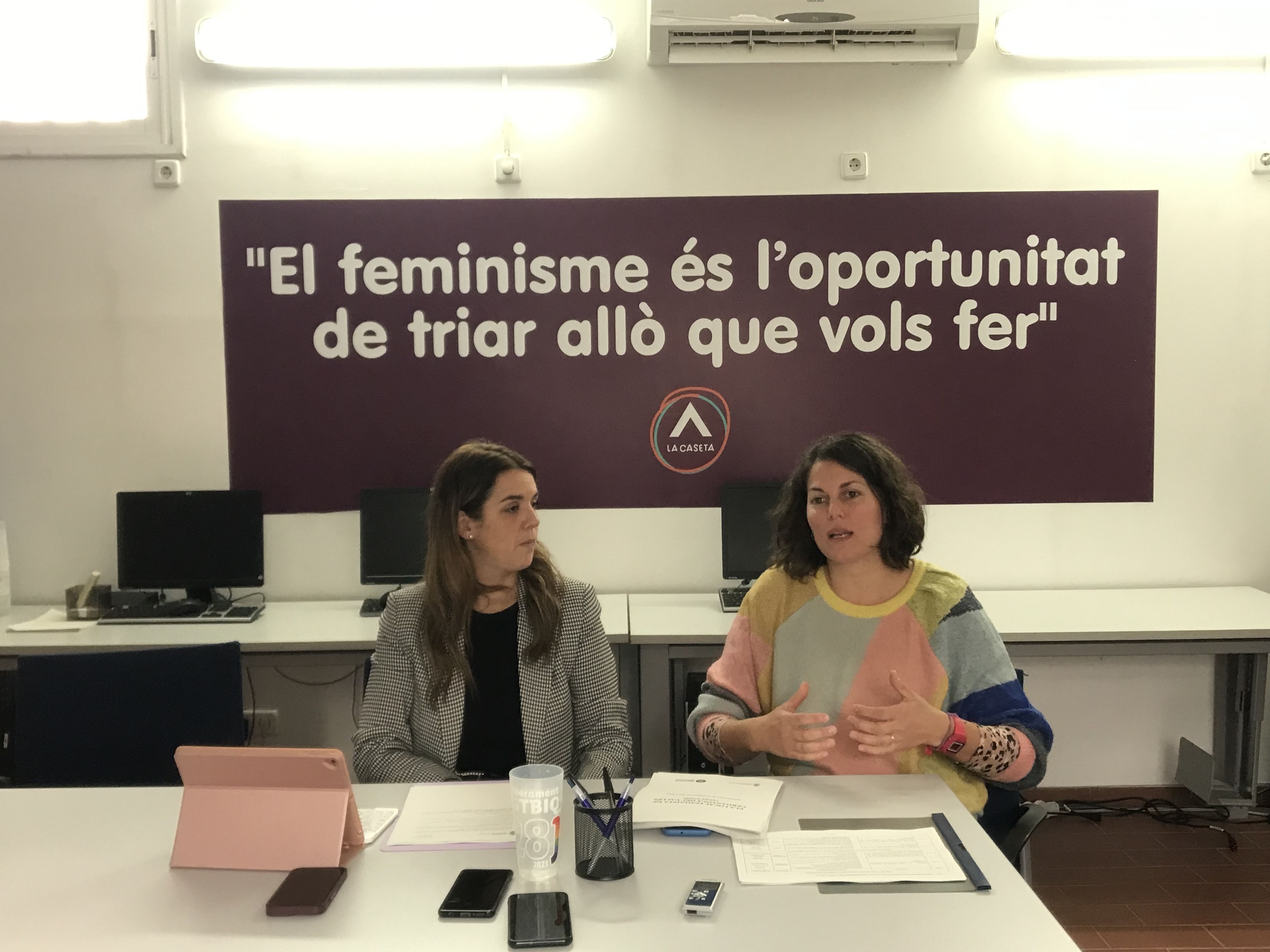 Presentació del Pla Local Feminista. FOTO: Guillem Barrera
