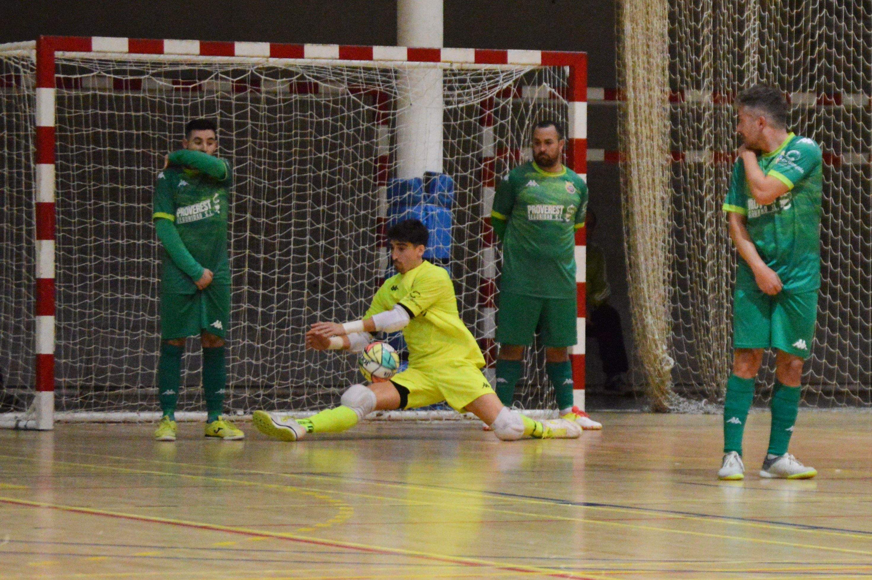 El Cerdanyola Futbol Club de futbol sala en un partit a Guiera. FOTO: Cerdanyola FC