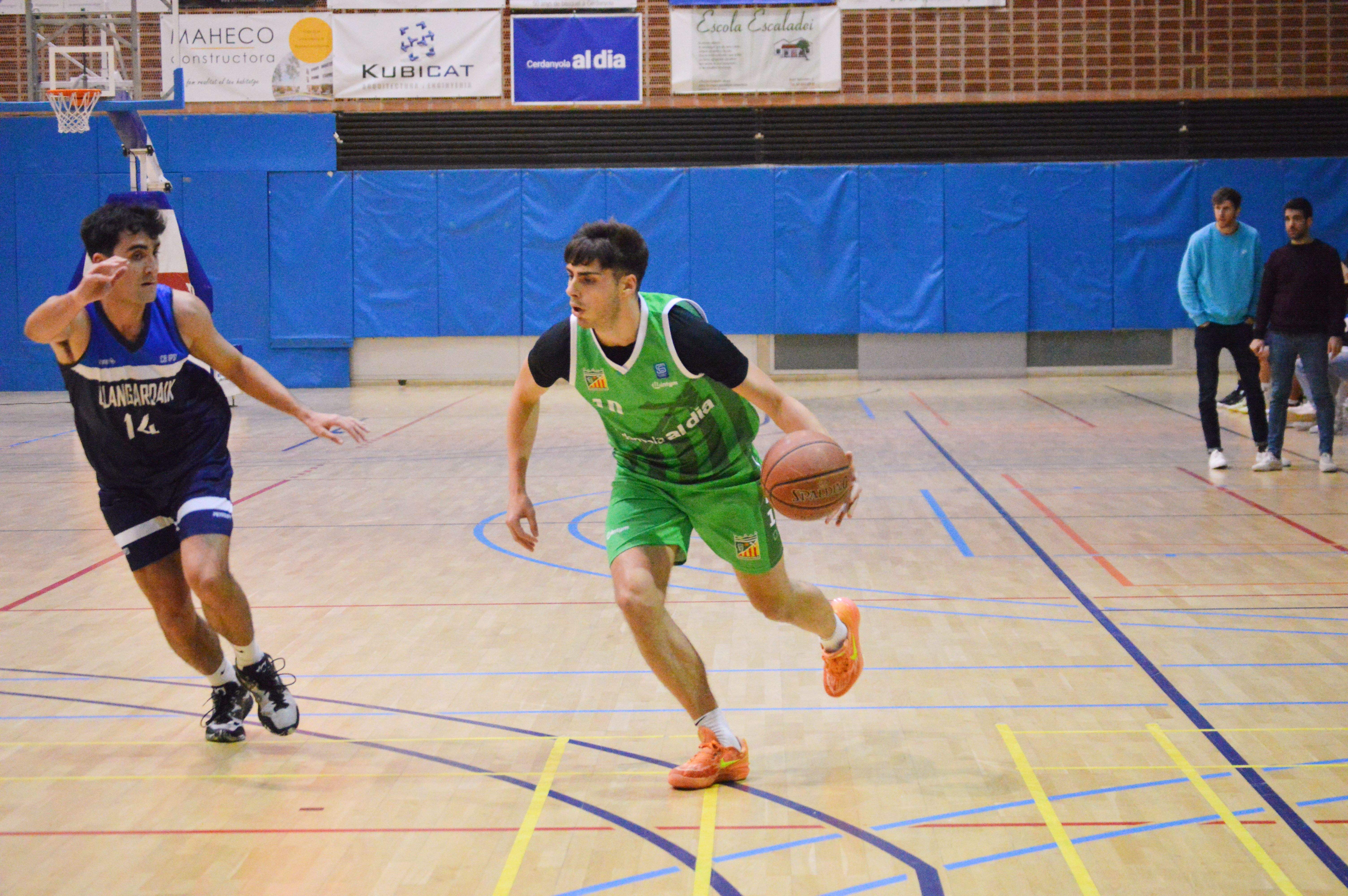El Club Bàsquet Cerdanyola en un partit al PEM Guiera. FOTO: Nora MO