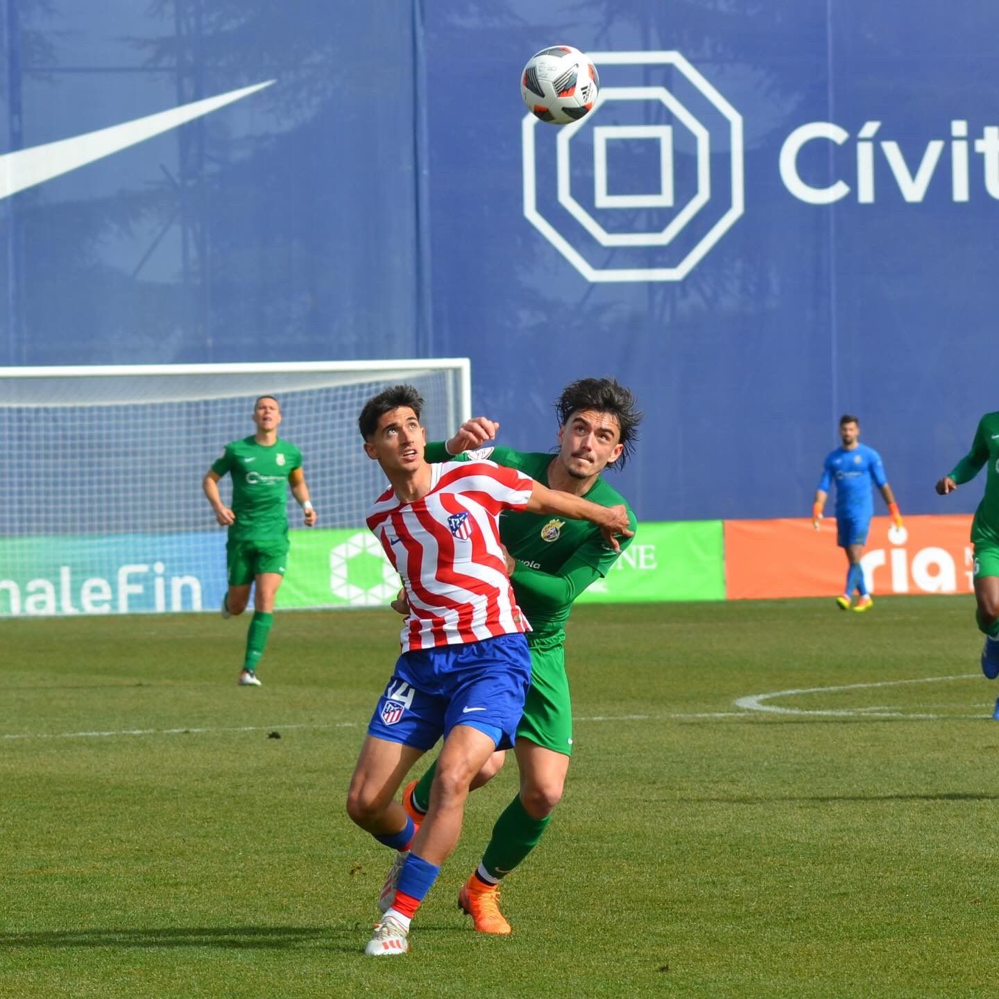 Bruno amb la samarreta del Cerdanyola en un partit de la temporada 22/23. FOTO: Cerdanyola FC