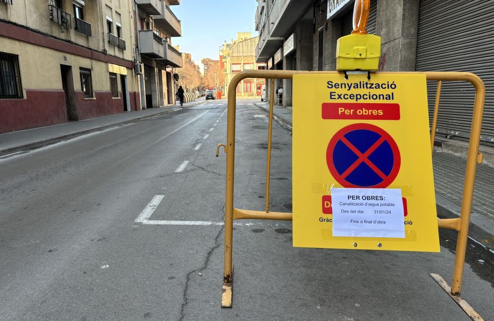 Imatge de les obres de la fase I del carrer Santa Marcel·lina. FOTO: Ajuntament de Cerdanyola