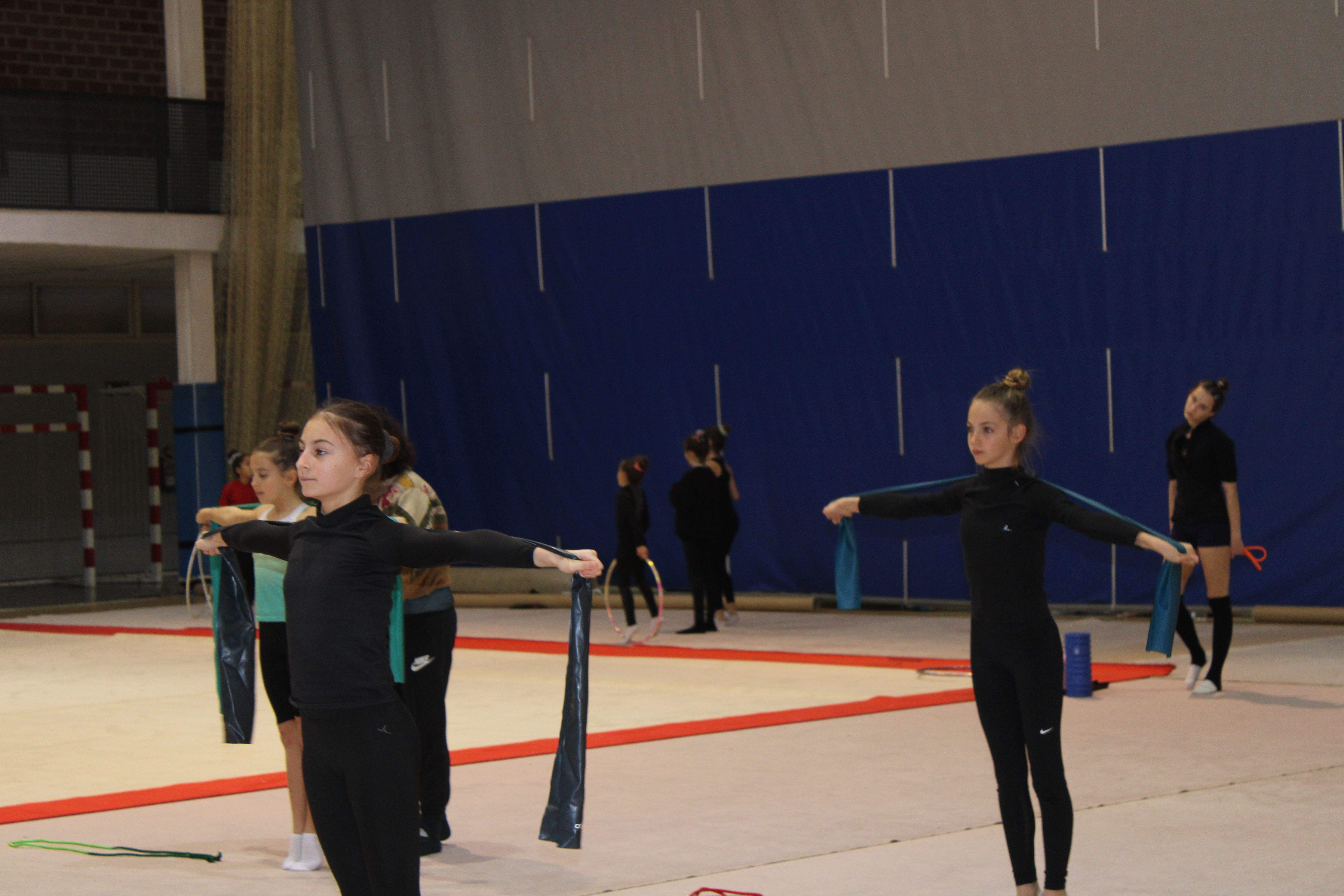 Actualment el club compta amb 93 gimnastes. FOTO: Guillem Barrera