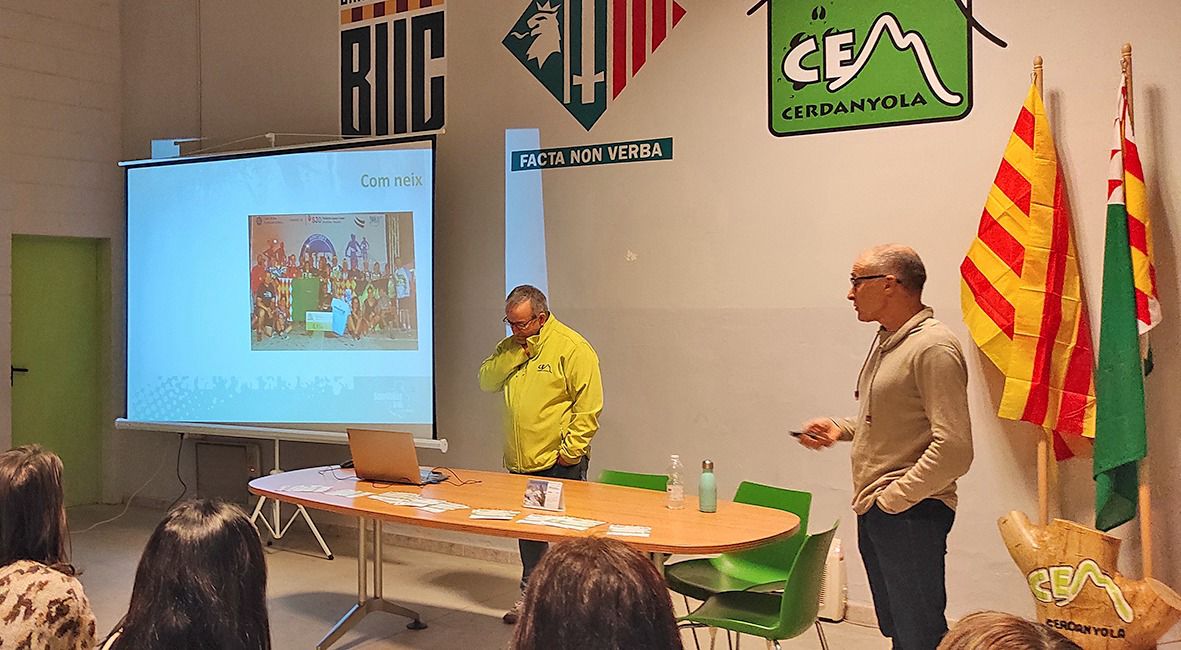 Presentació de la Som Vallès Trail a la seu del CEM Cerdanyola. FOTO: Guillem Barrera