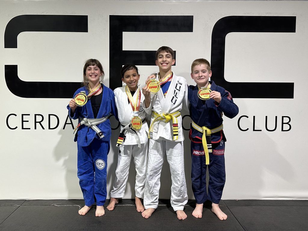 Campions d'Espanya de Jiu Jitsu Kids 2024. FOTO: CFC