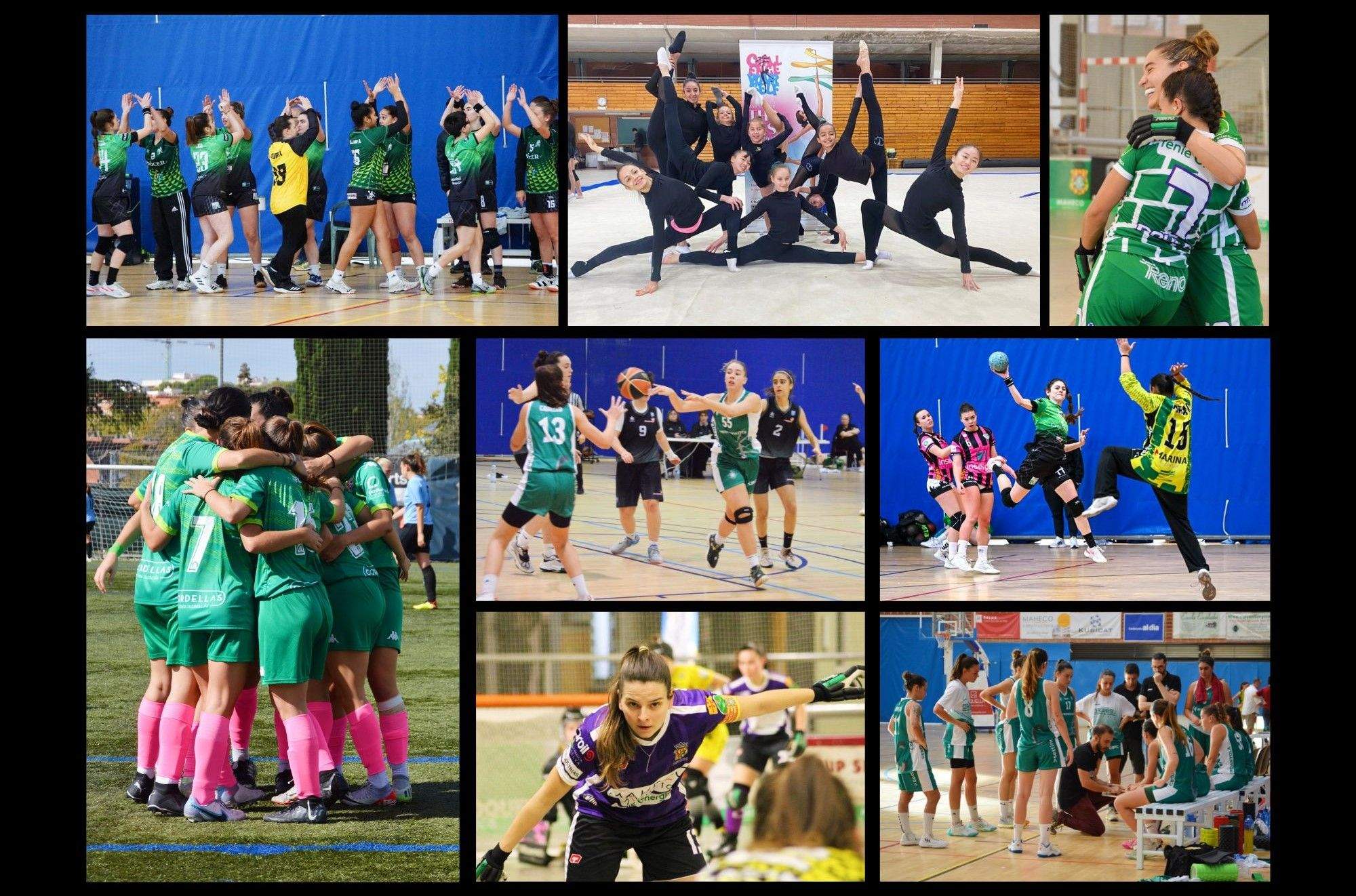 Equips femenins d'alguns clubs de la ciutat. FOTO: Nora MO Equips femenins d'alguns clubs de la ciutat. FOTO: Nora MO