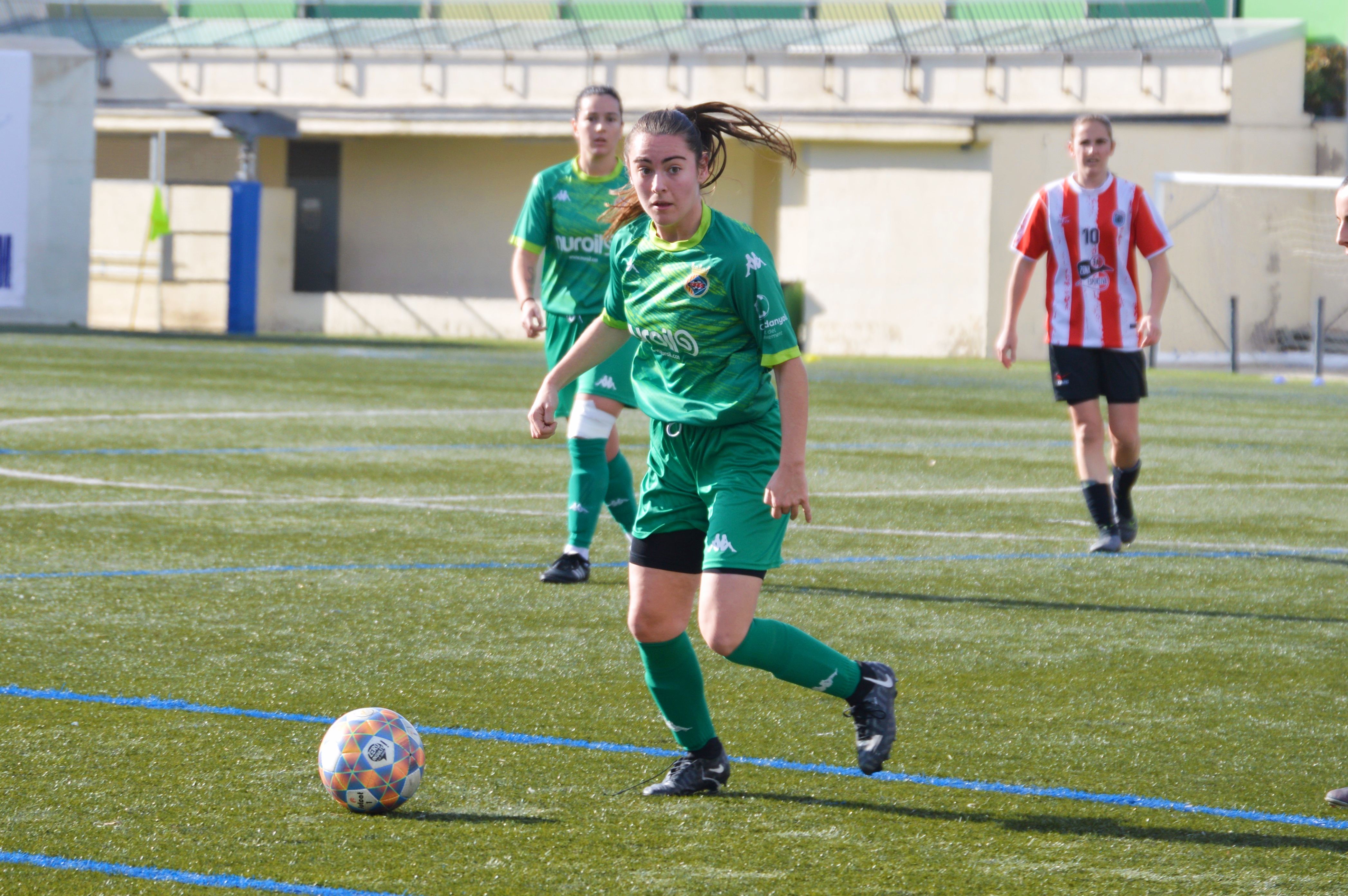 Carla Collado en un partit de Preferent Femení a Fontetes. FOTO: Cerdanyola FC