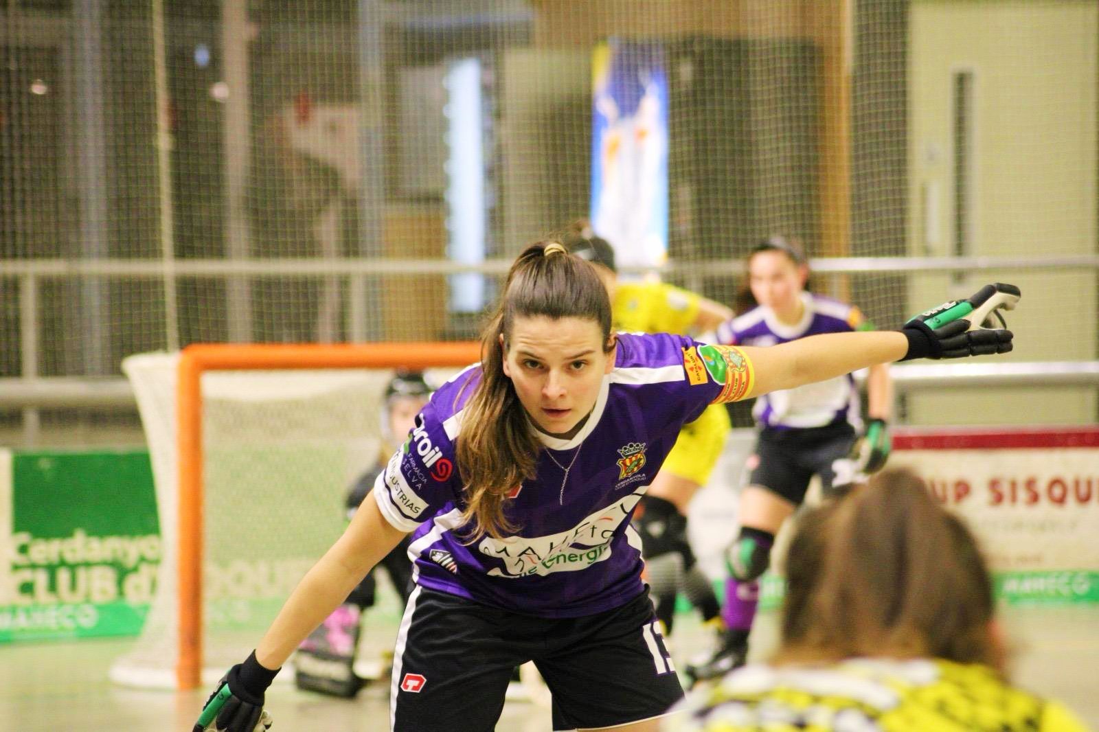 Gemma Solé en un partit a Can Xarau. FOTO: Cerdanyola CH