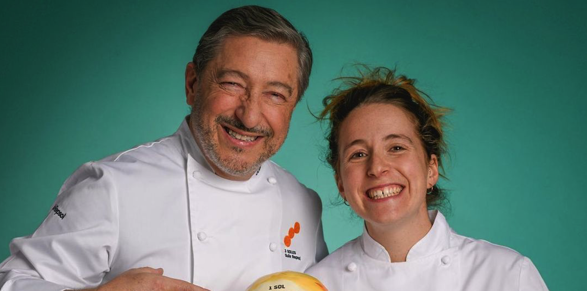 Elisabet Nolla i Joan Roca amb el premi de la Guia Repsol. FOTO: normalrestaurant