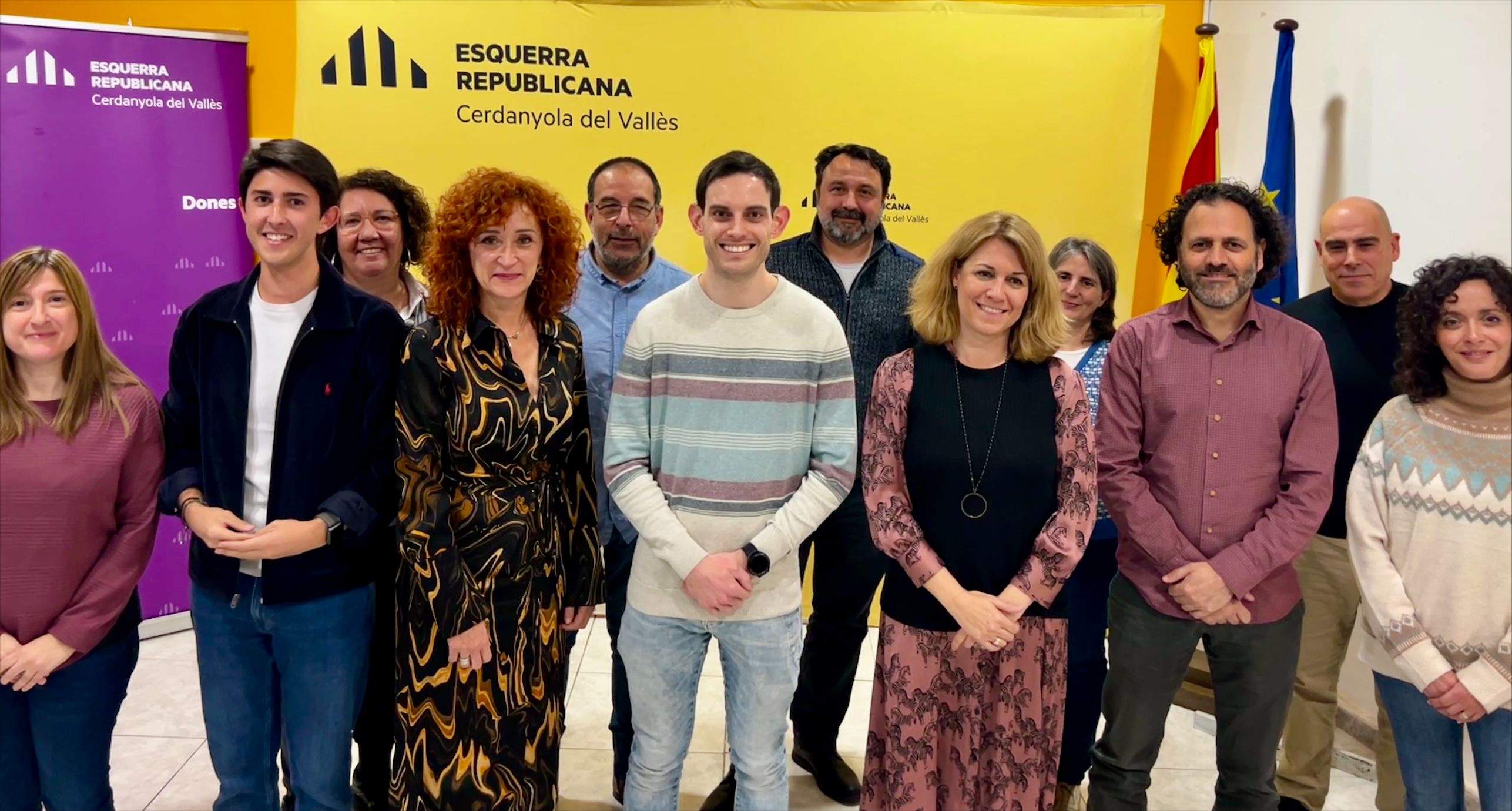 Executiva local d'ERC Cerdanyola. FOTO: ERC Cerdanyola 