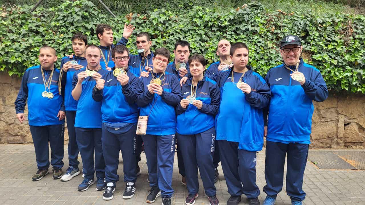 L'equip d'Aspadi que ha participat al campionat de Barcelona. FOTO: Cedida
