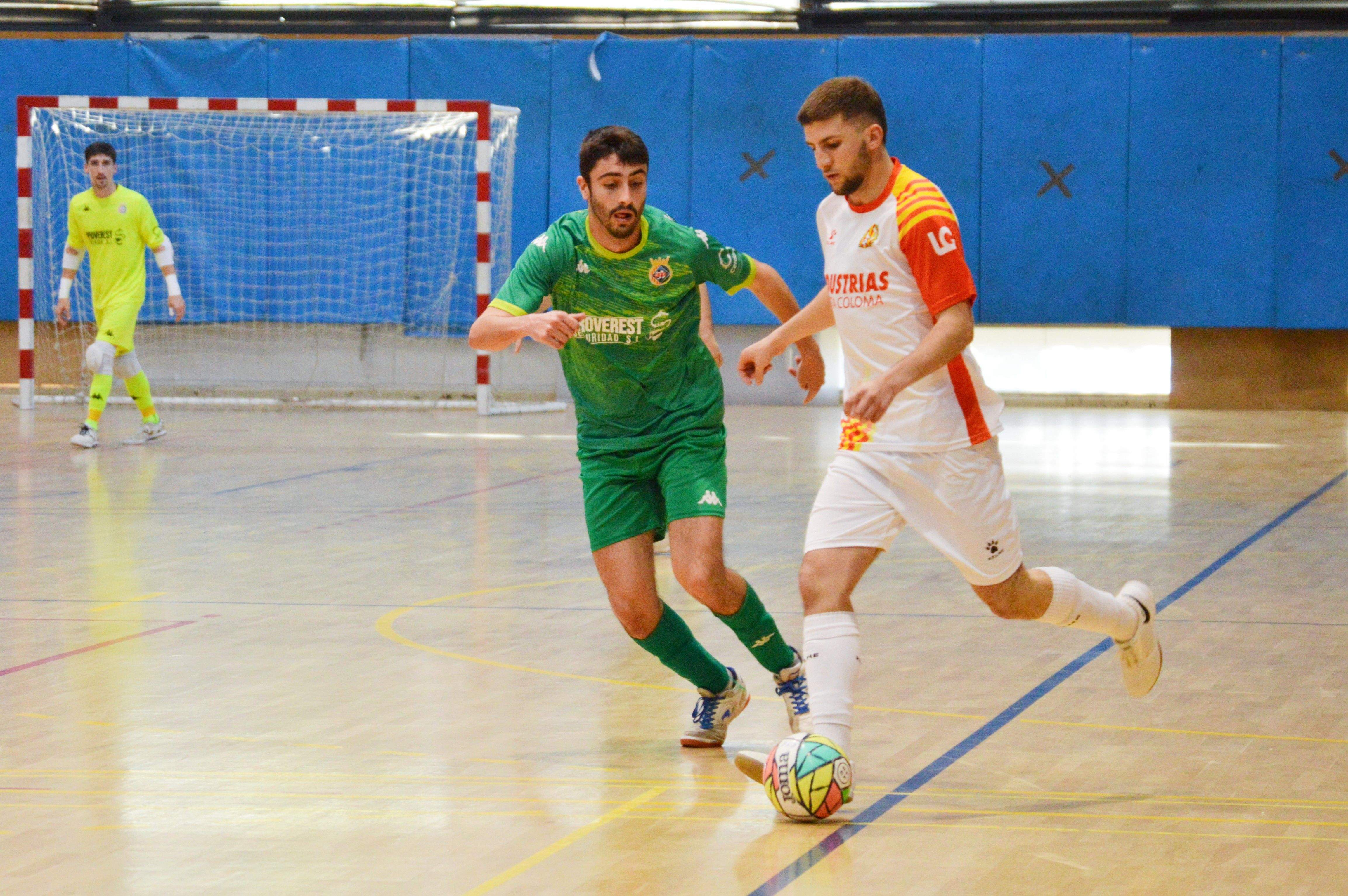 El Cerdanyola FC de futsal contra l'Indústrias Santa Coloma a Guiera. FOTO: Nora MO