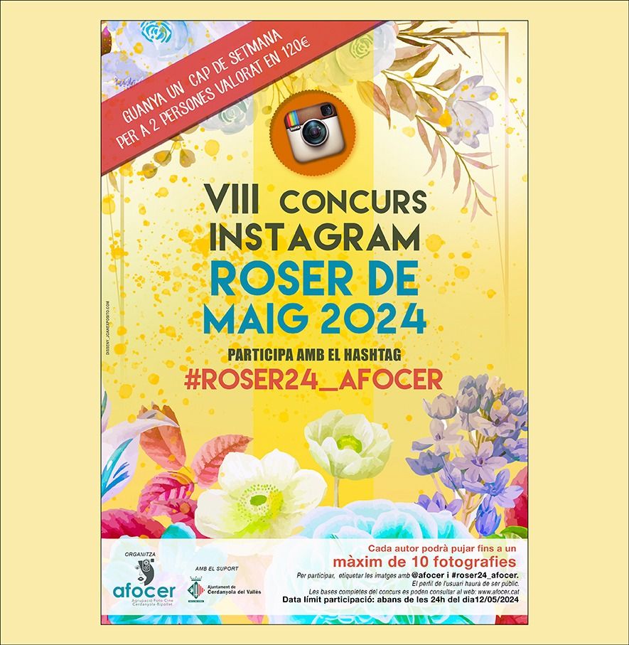 Imatge del concurs fotogràfic del Roser de Maig. FOTO: AFOCER