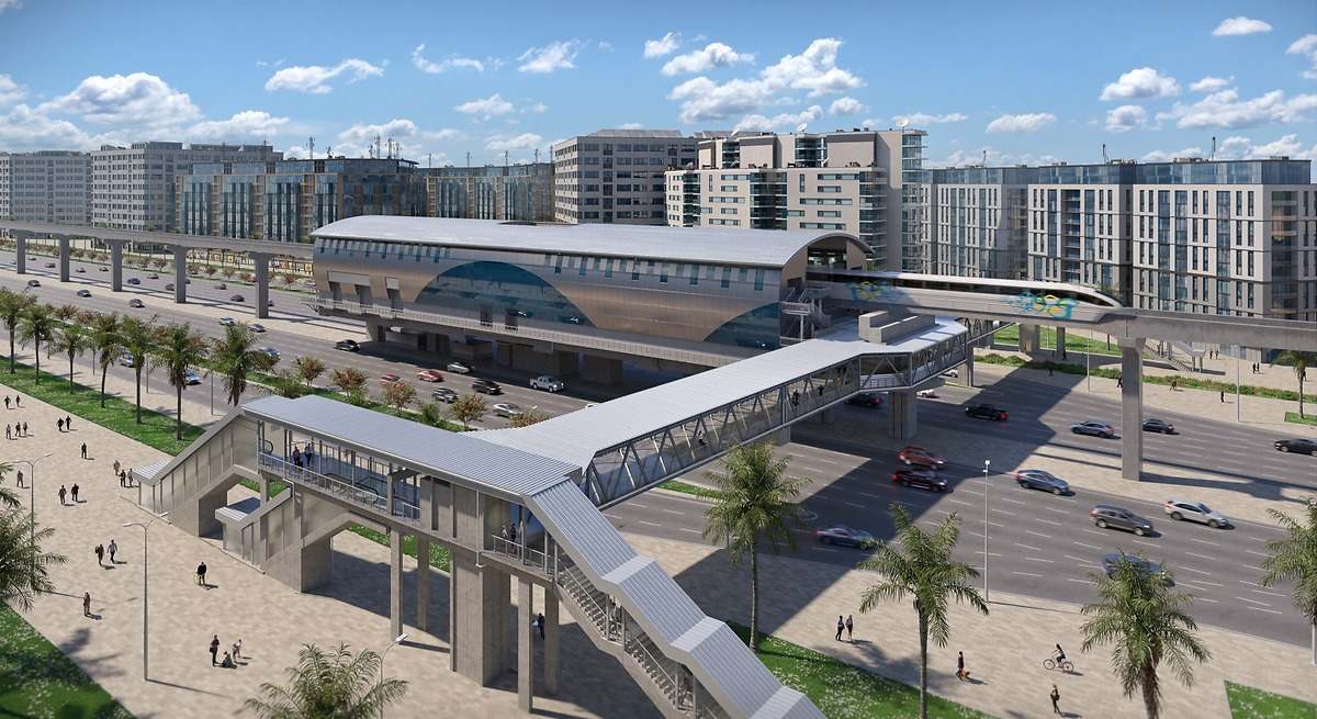 Disseny de la xarxa de monorail d'El Cairo. FOTO: Sener