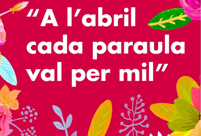 Imatge del concurs 'A l'abril cada paraula val per mil'. FOTO: Cedida