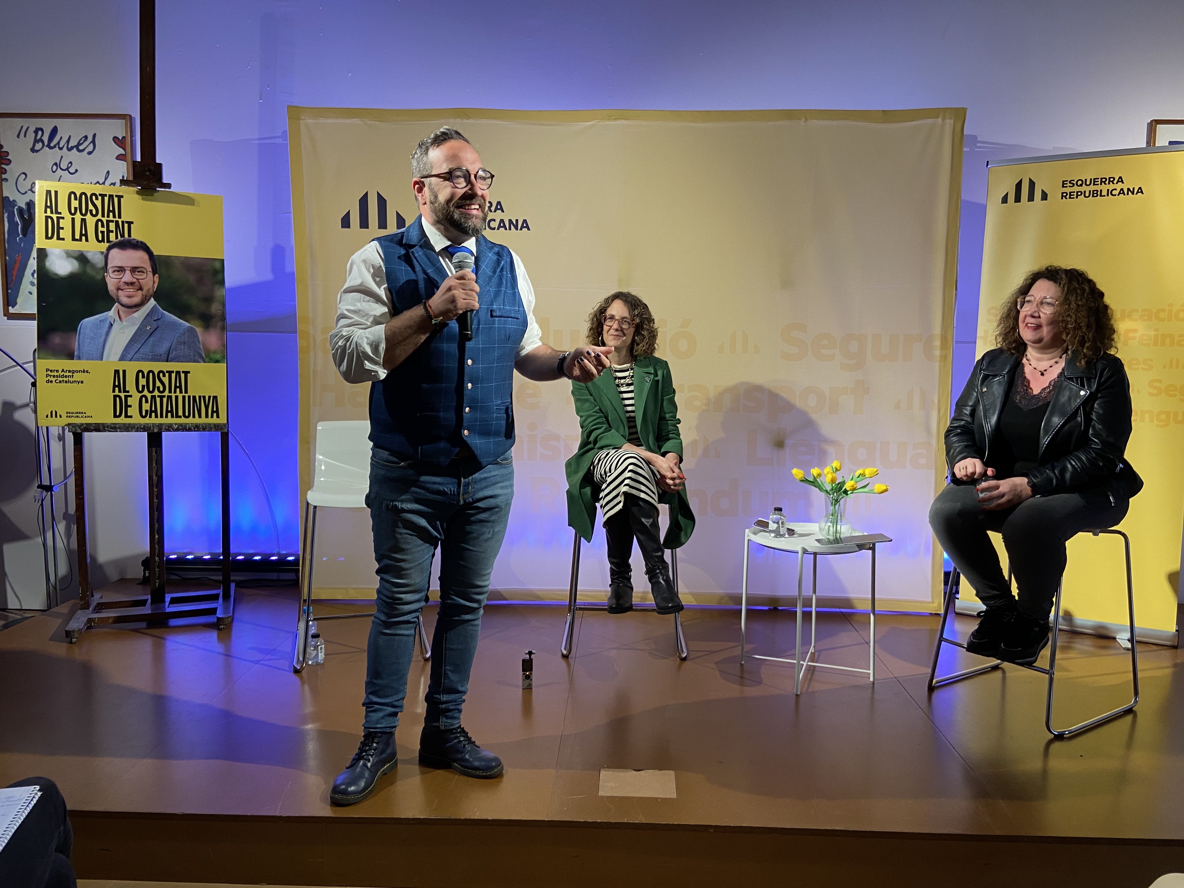 Campanya per ERC a Cerdanyola. FOTO: Nora MO