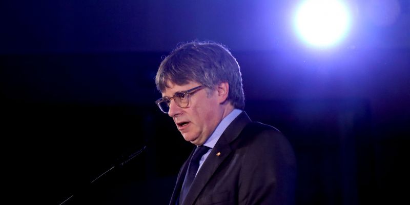 Puigdemont en un acte a Argelers FOTO: Nico Tomás (ACN)