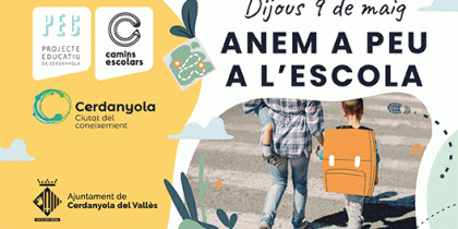 Cartell "Anem a peu a l'escola" Cartell "Anem a peu a l'escola"