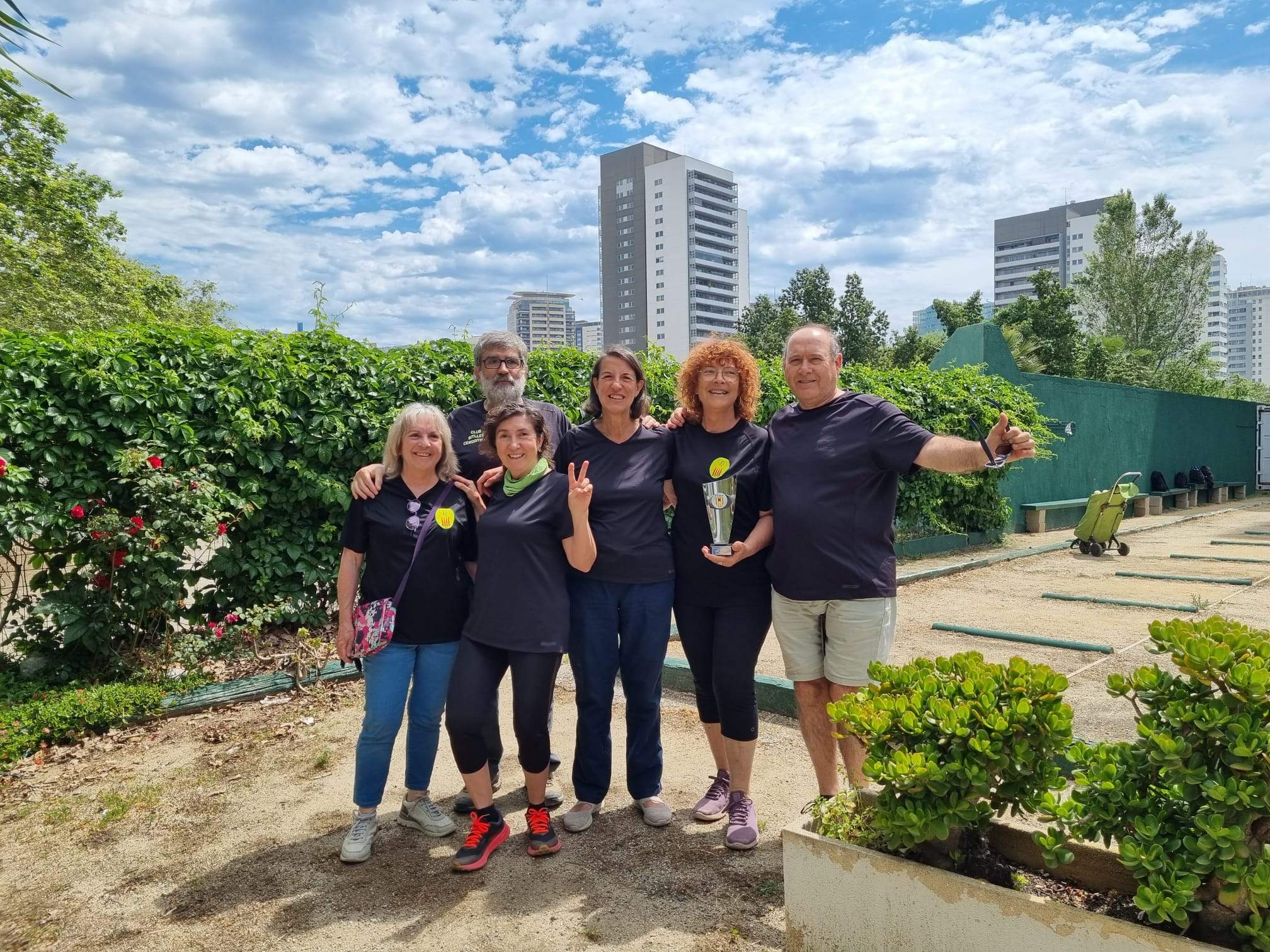 Equip del Club de Bitlles Cerdanyola. FOTO: Cedida