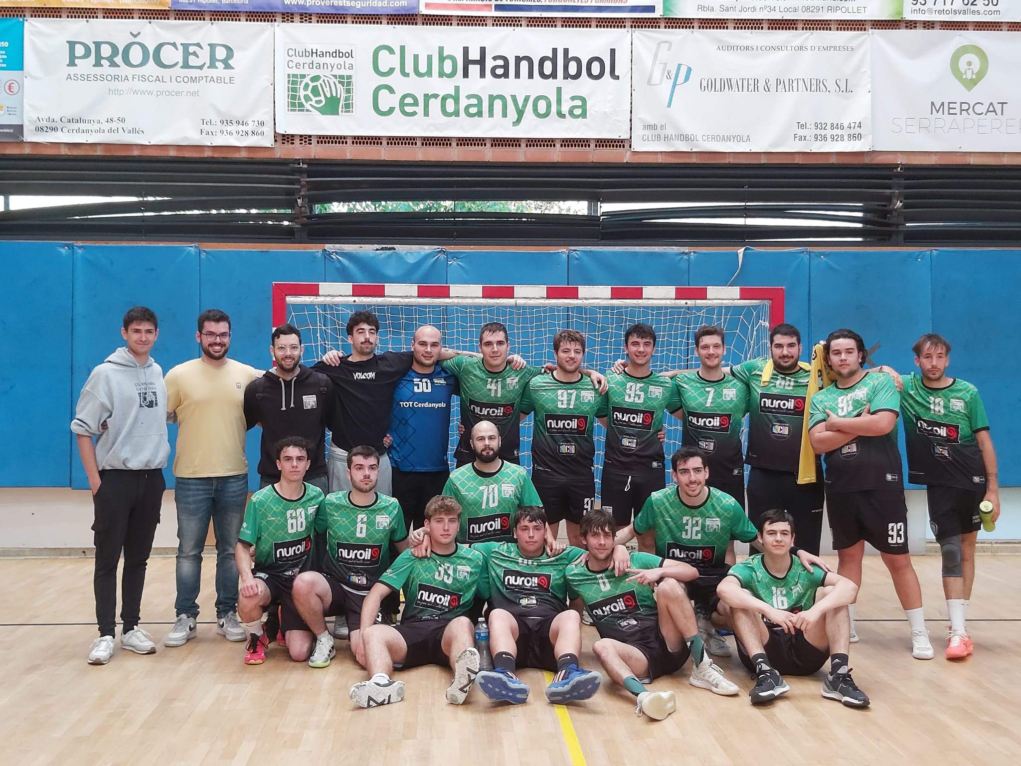 Última jornada del senior masculí del Club Handbol Cerdanyola. FOTO: Cedida