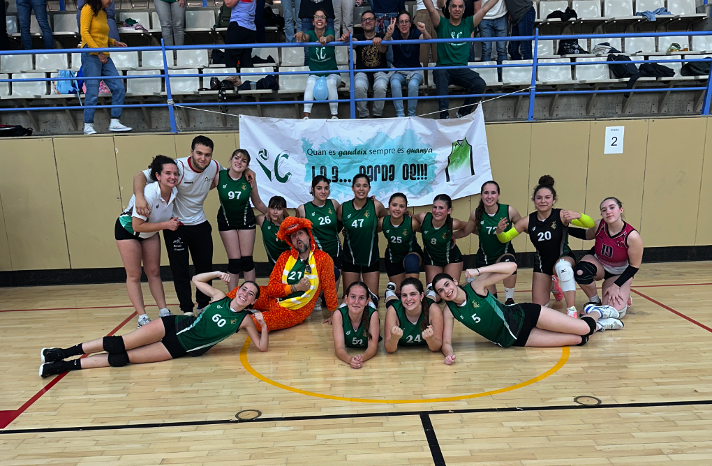 Cadet Verd del Club Volei Cerdanyola al Campionat de Campiones de Catalunya de 3a divisió. FOTO: Cedida