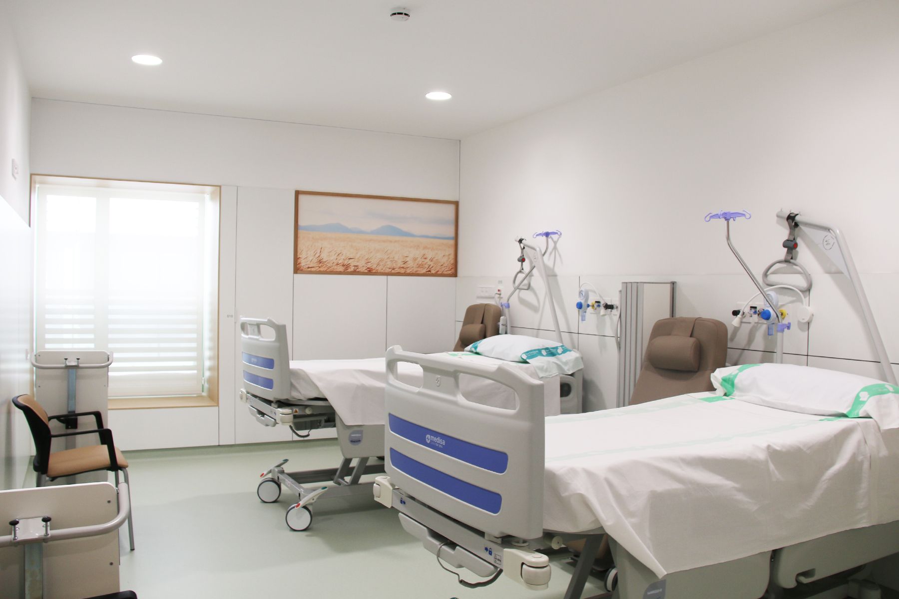 Sala de la nova Unitat de Curta Estada d’Urgències del Parc Taulí. FOTO: Hospital Parc Taulí