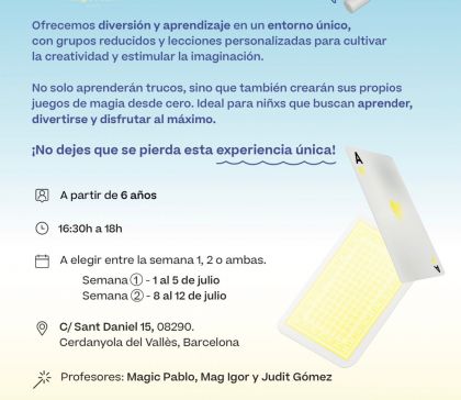 Cartell amb més informació sobre el Campus Magic 2024 Cartell amb més informació sobre el Campus Magic 2024