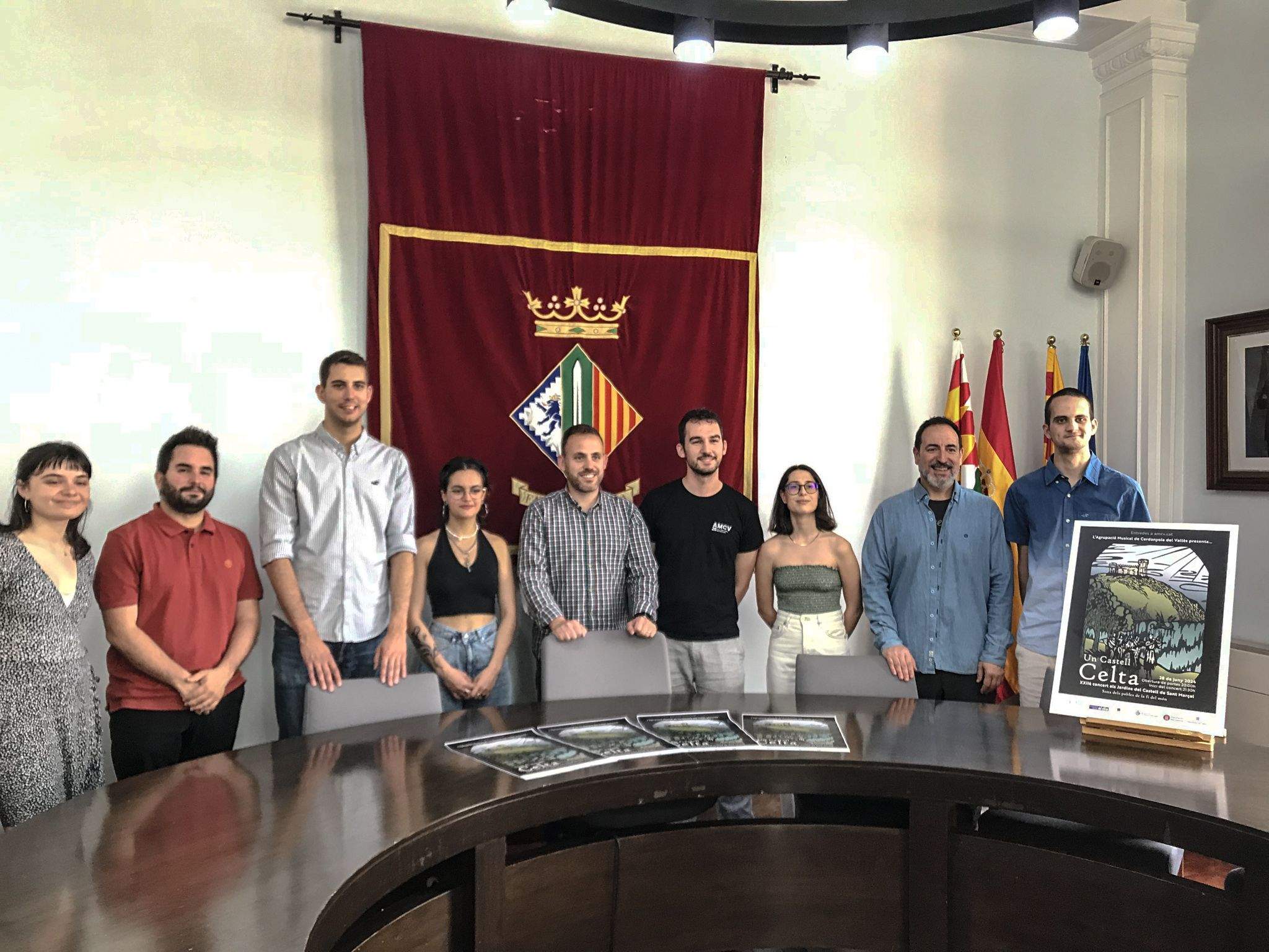 L'AMCV presenta el cartell del Concert al Castell. FOTO: Marc Mata 