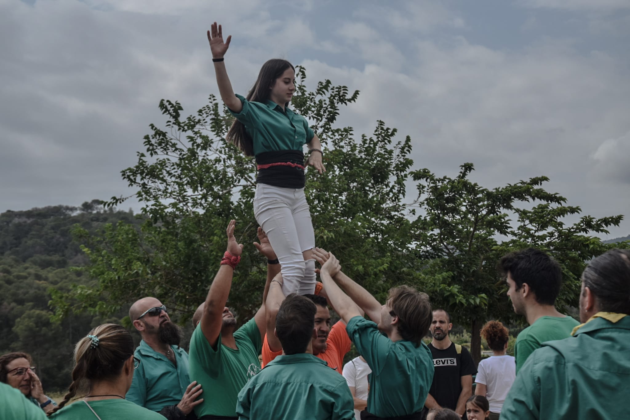 Castells a la Festa Major de Caneletes. FOTO: Marc Mata Castells a la Festa Major de Caneletes. FOTO: Marc Mata