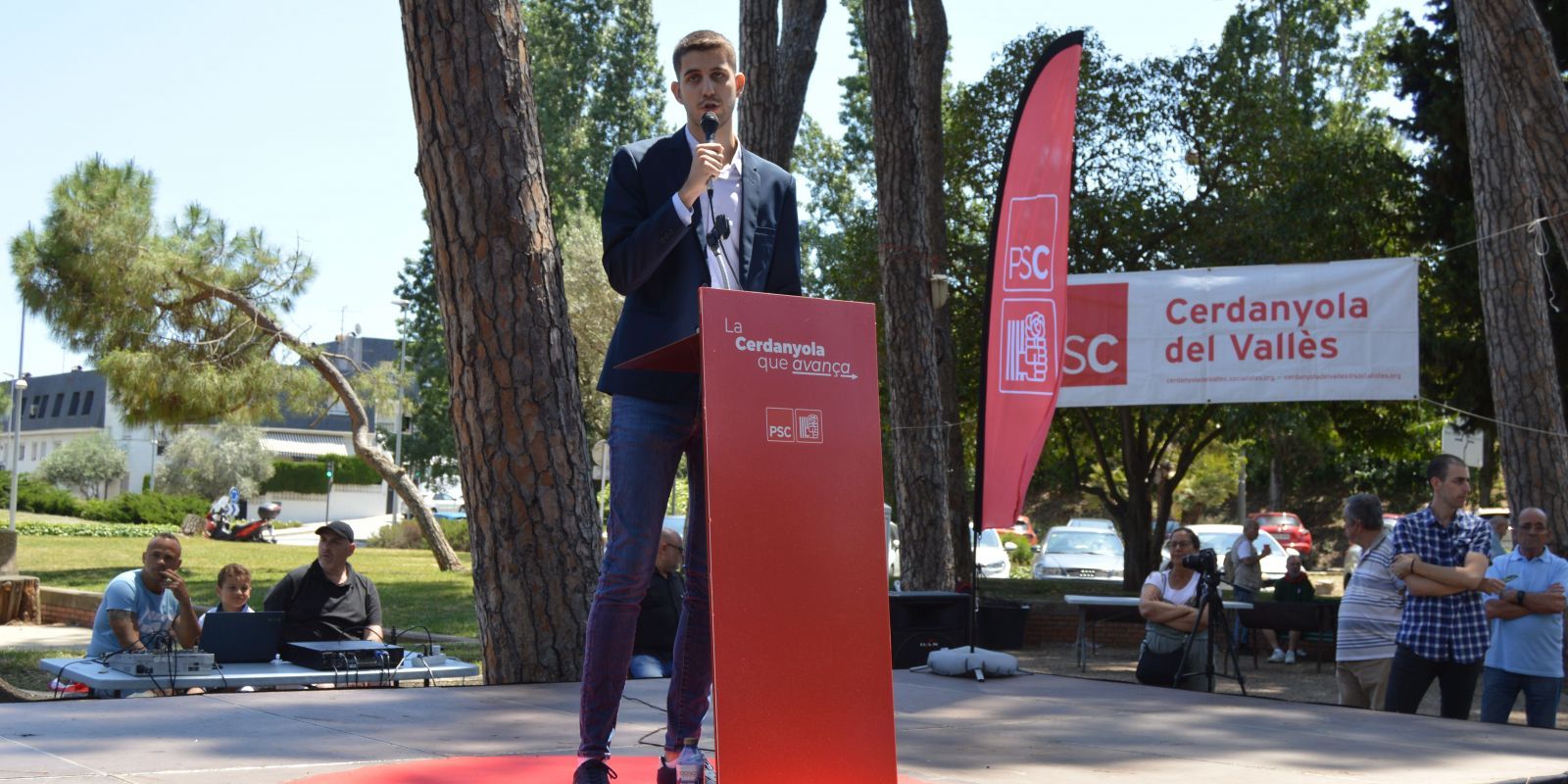 David González a la Festa de la Rosa del PSC. FOTO: Nora Muñoz Otero