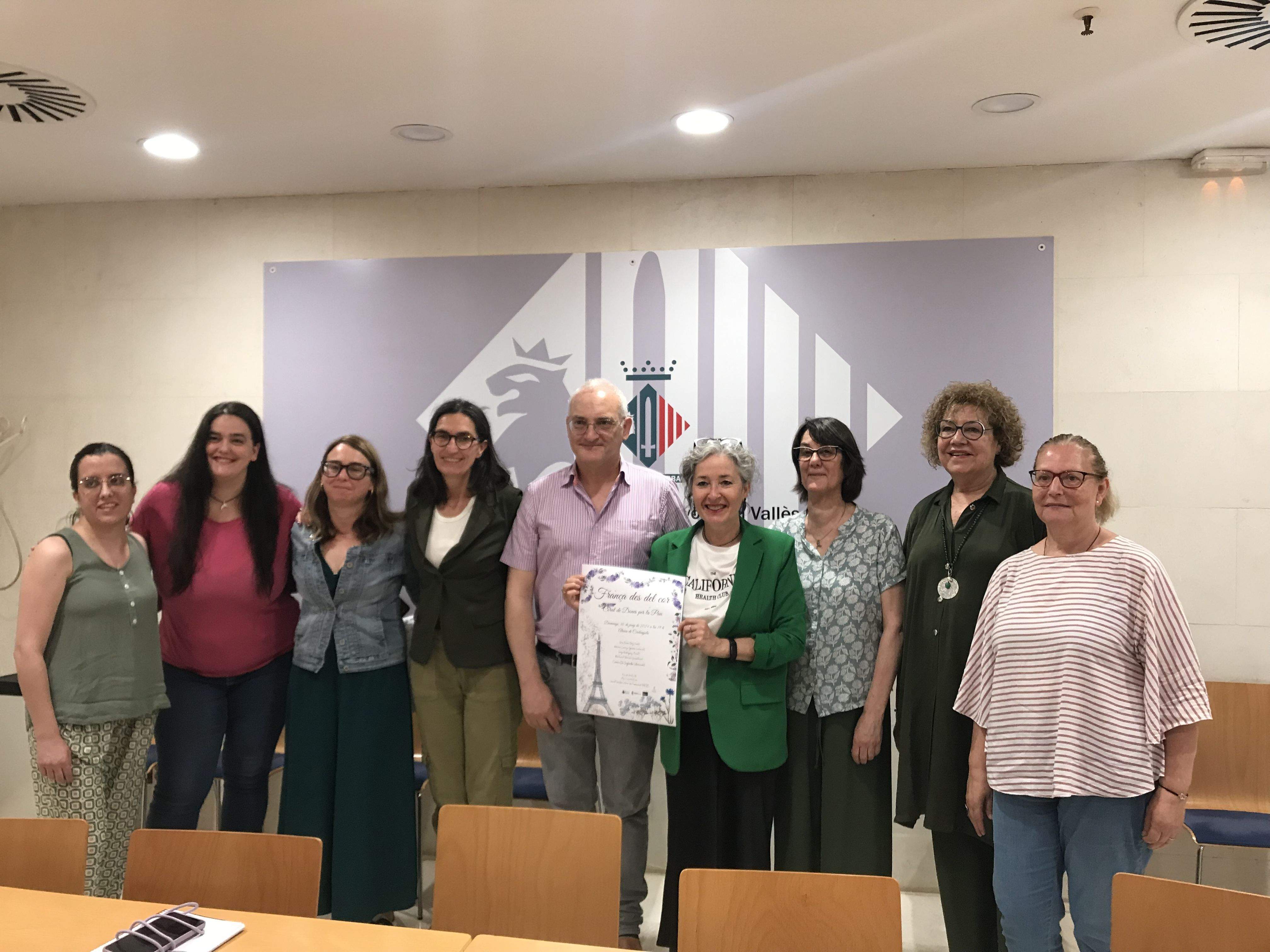 Acte de presentacióm del concert del Cor de Dones per la Pau. FOTO: Guillem Barrera