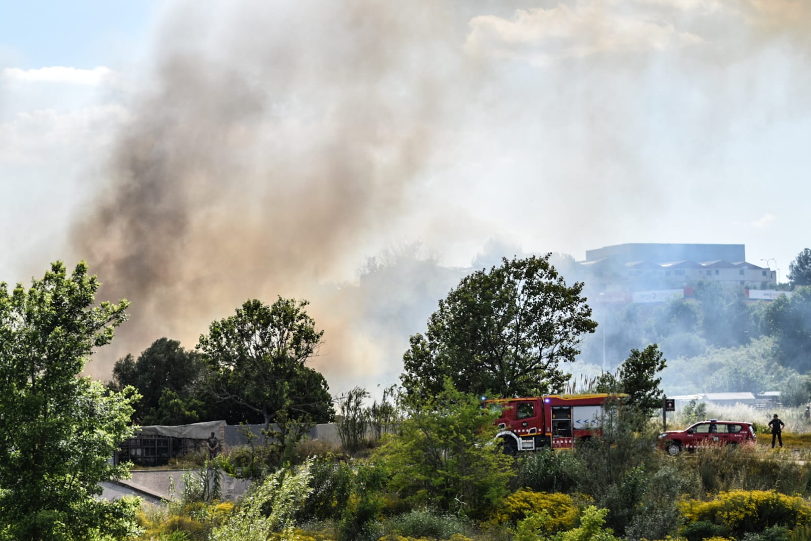 Incendi a una zona de barraques a Ripollet el passat 3 de juny. FOTO: Marc Mata (Arxiu 2024)