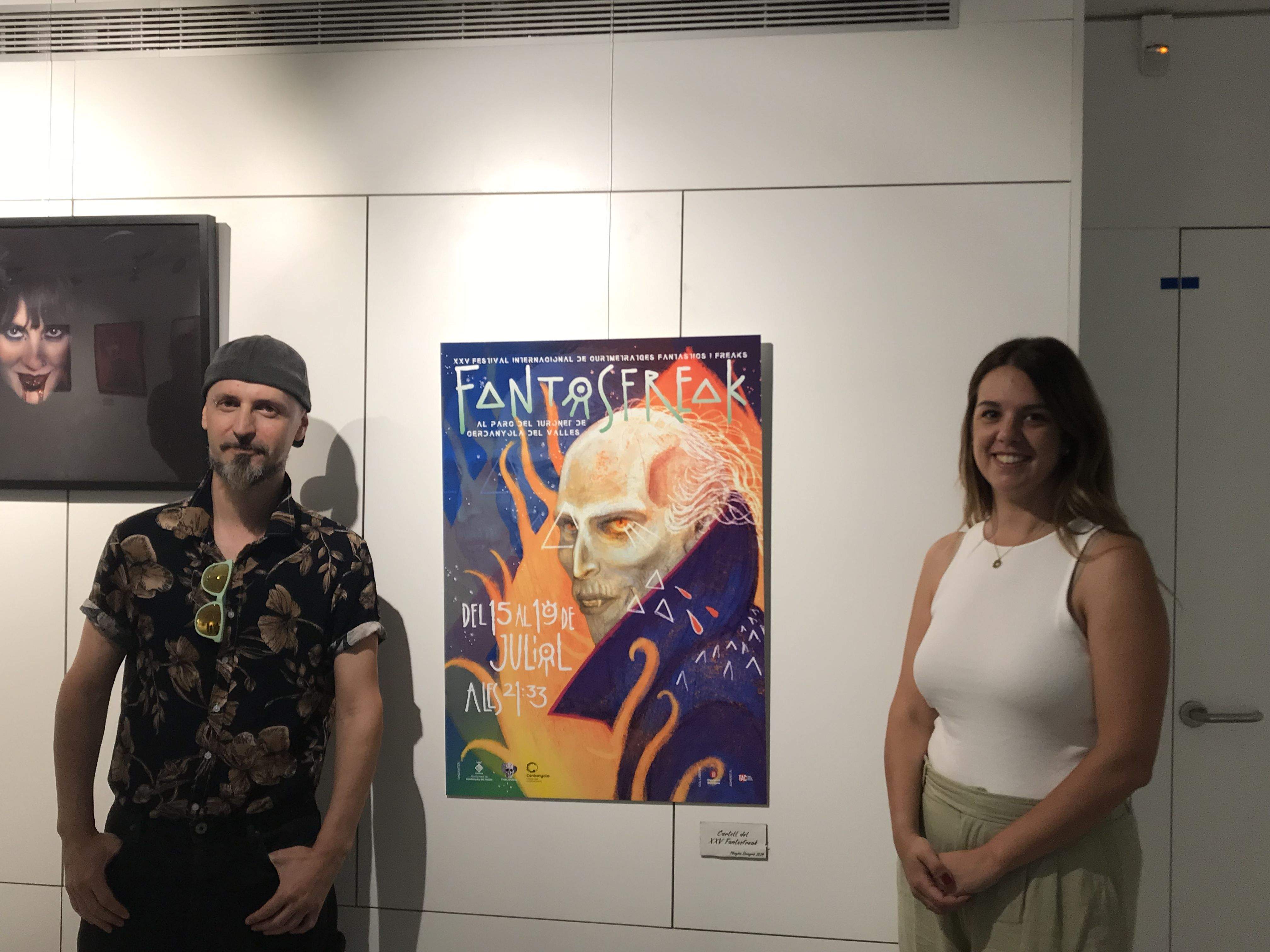 Rafa Dengrà i Andrea Borrego presentant el XXV Fantosfreak. FOTO: Guillem Barrera