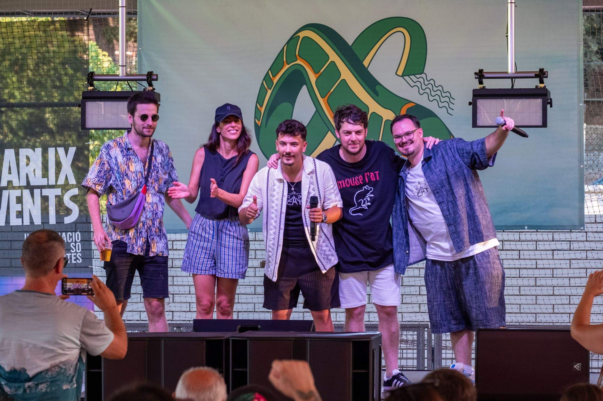 Vanessa Lokiu i Xavi Daura, monologuistes convidats al 'Propera parada Summer Fest' 2023. FOTO: Ale Gómez