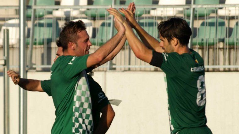 El Cerdanyola FC celebrant un gol. FOTO: Cerdanyola FC El Cerdanyola FC celebrant un gol. FOTO: Cerdanyola FC
