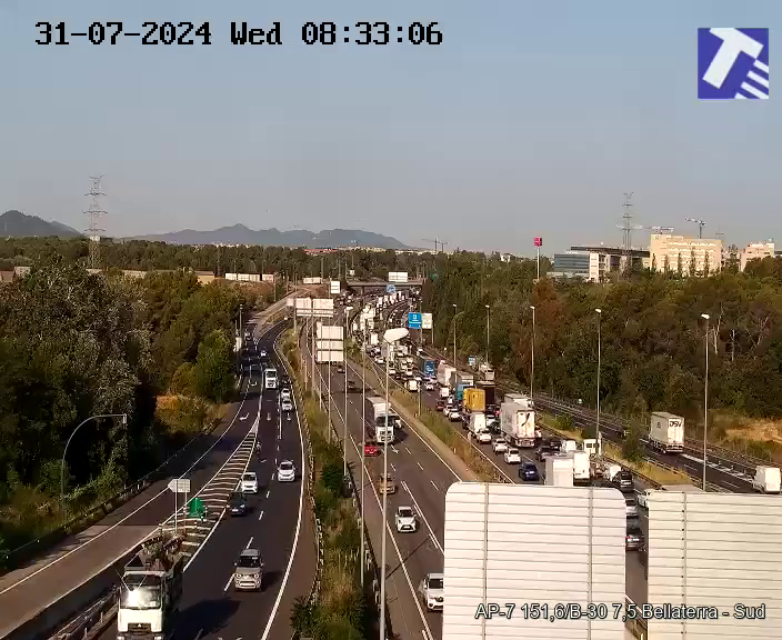 Nou accident a l'AP-7 en sentit sud. FOTO: Trànsit