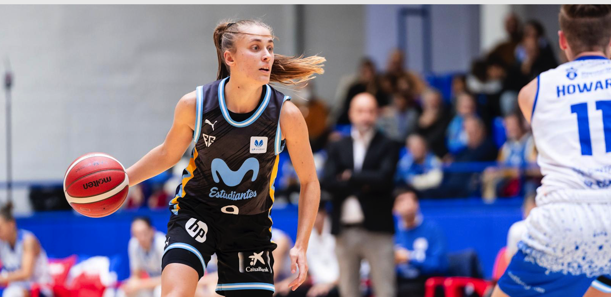 Laura Méndez amb la samarreta del Movistar Estudiantes. FOTO: Cedida