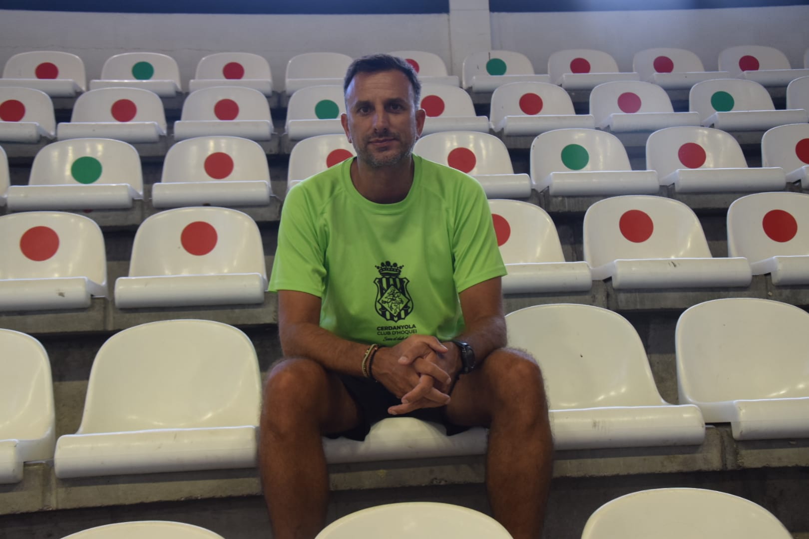 Juanjo Ferrer a les grades de Can Xarau. FOTO: Marc Mata 