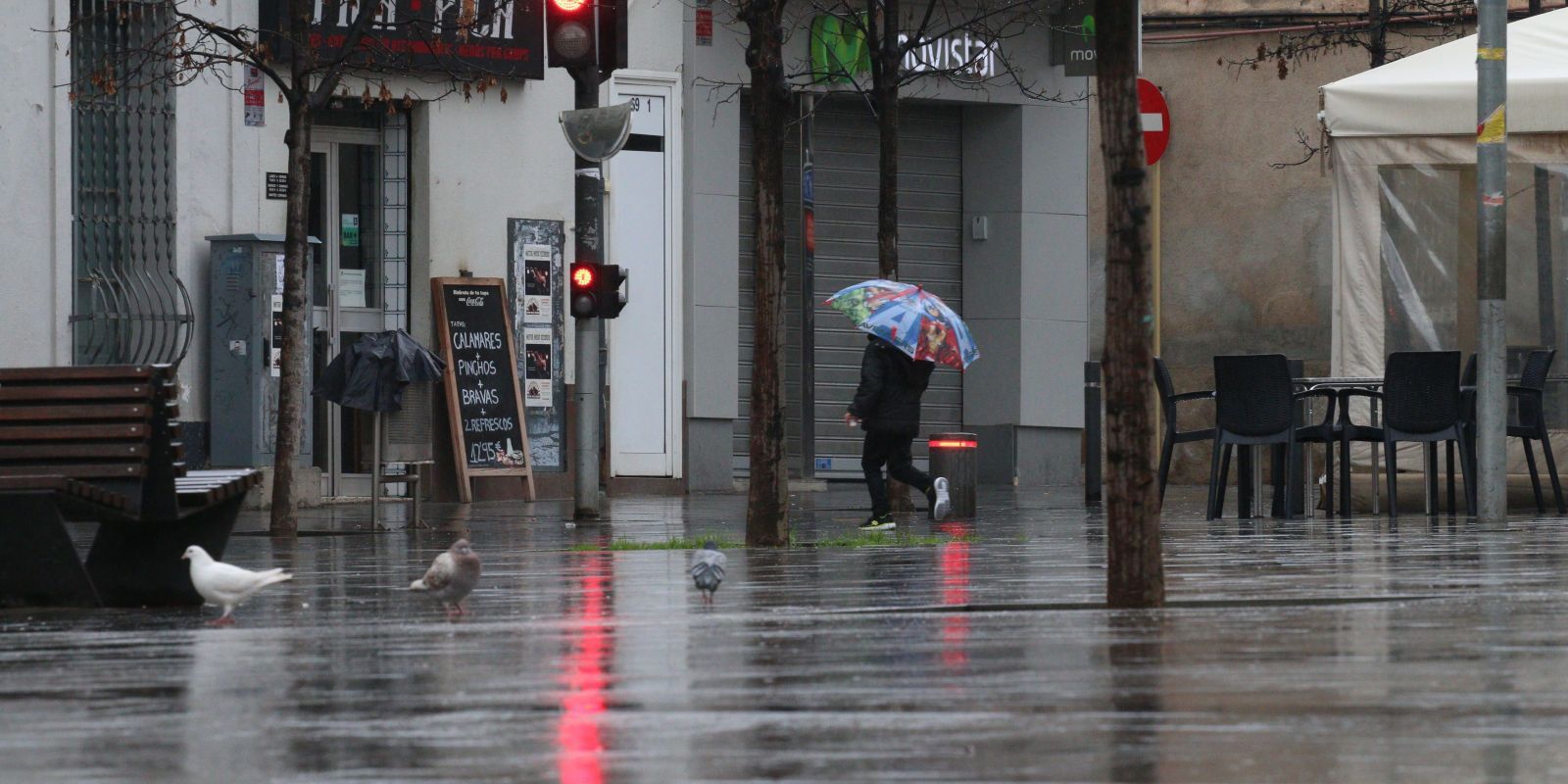 Un dia de pluja a Cerdanyola. FOTO: Arxiu