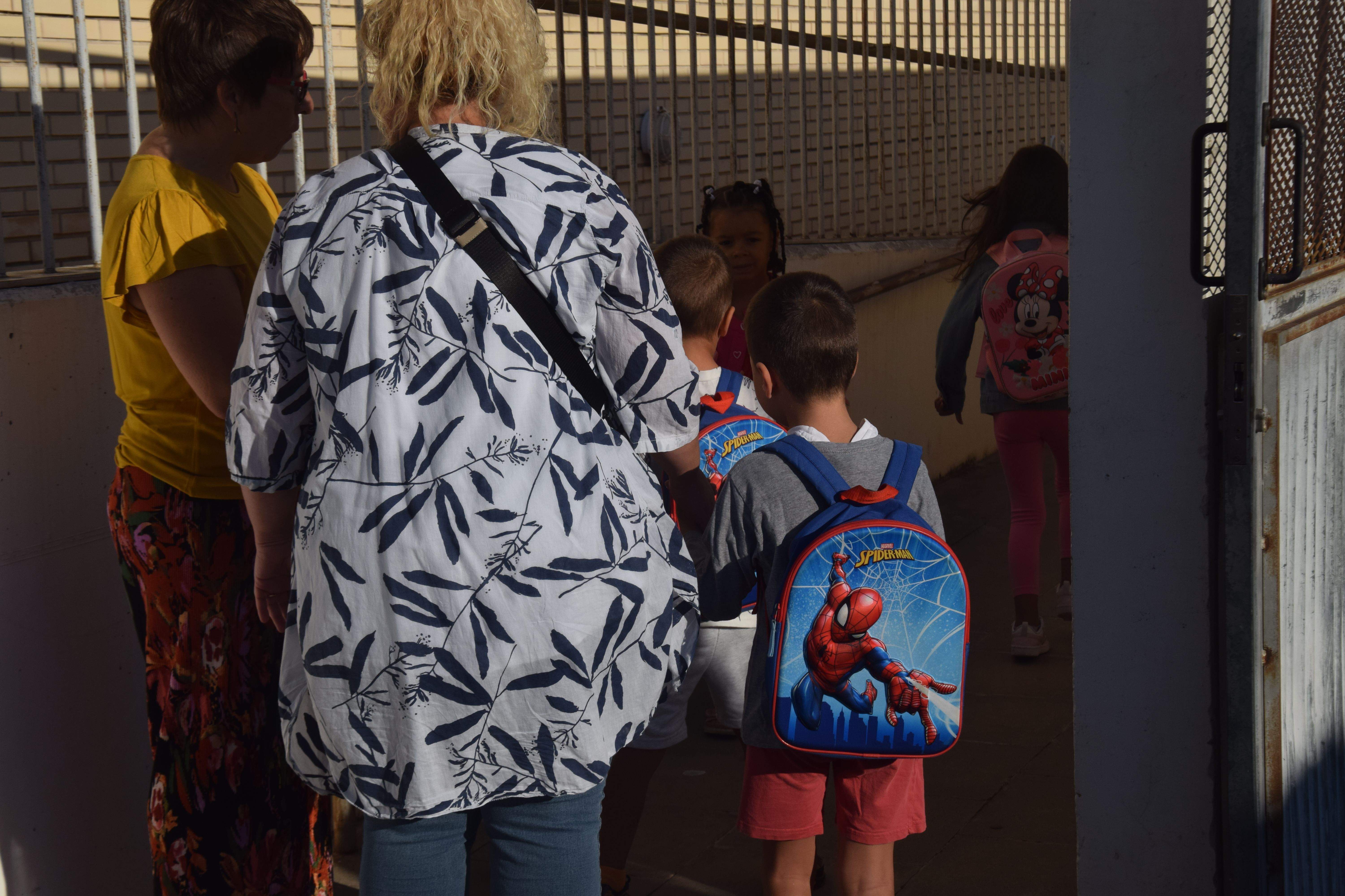 Primer dia a l'Escola Sant Martí. FOTO: Marc Mata 