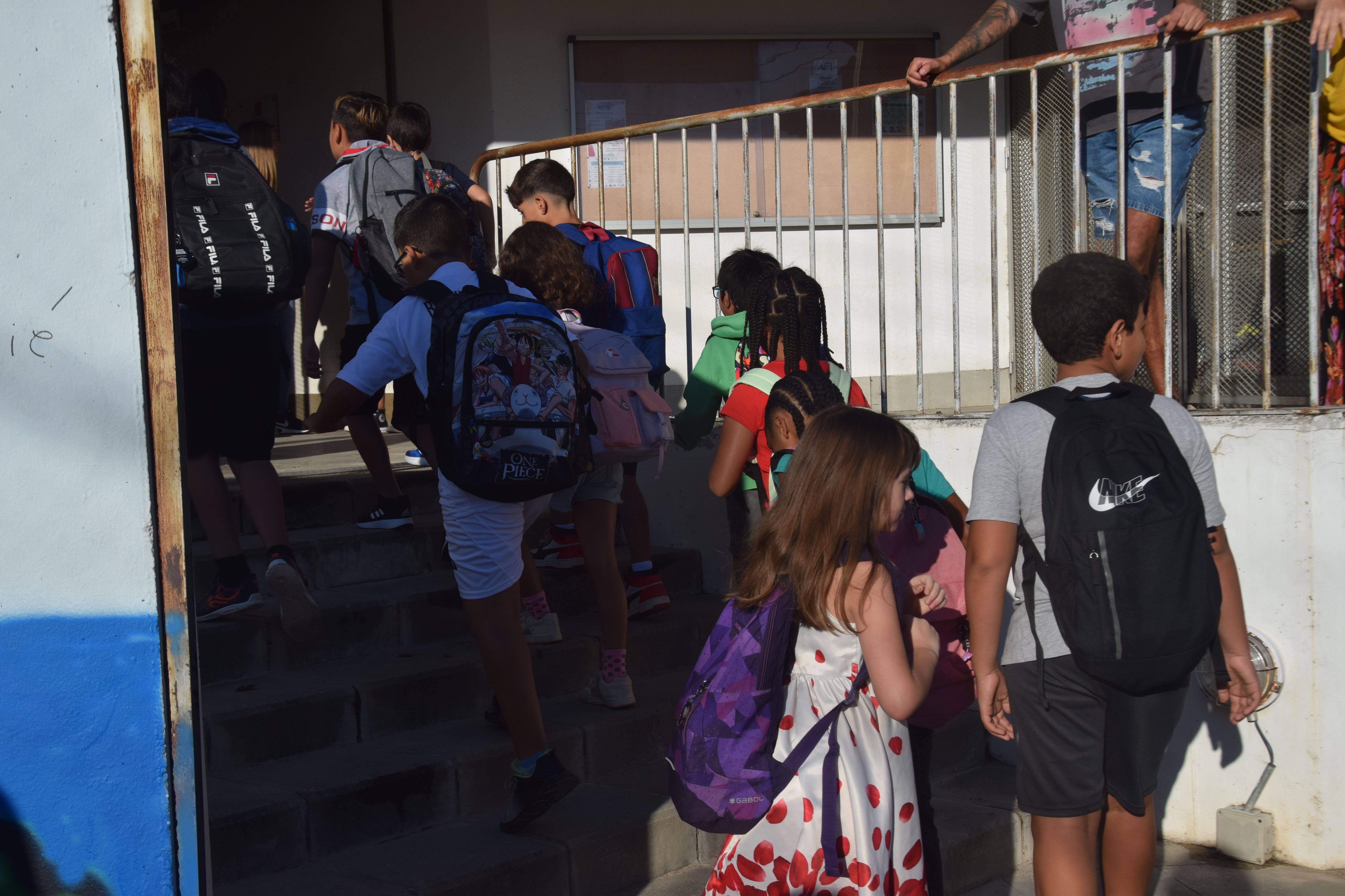 Primer dia a l'Escola Sant Martí. FOTO: Marc Mata Primer dia a l'Escola Sant Martí. FOTO: Marc Mata
