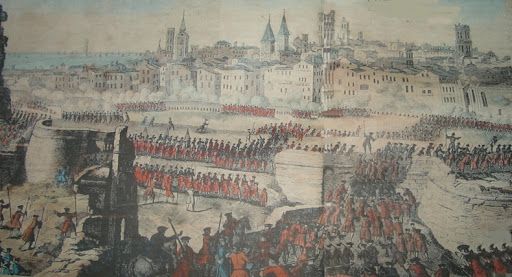 Pintura de la Guerra de Successió de 1714. FOTO: Gencat