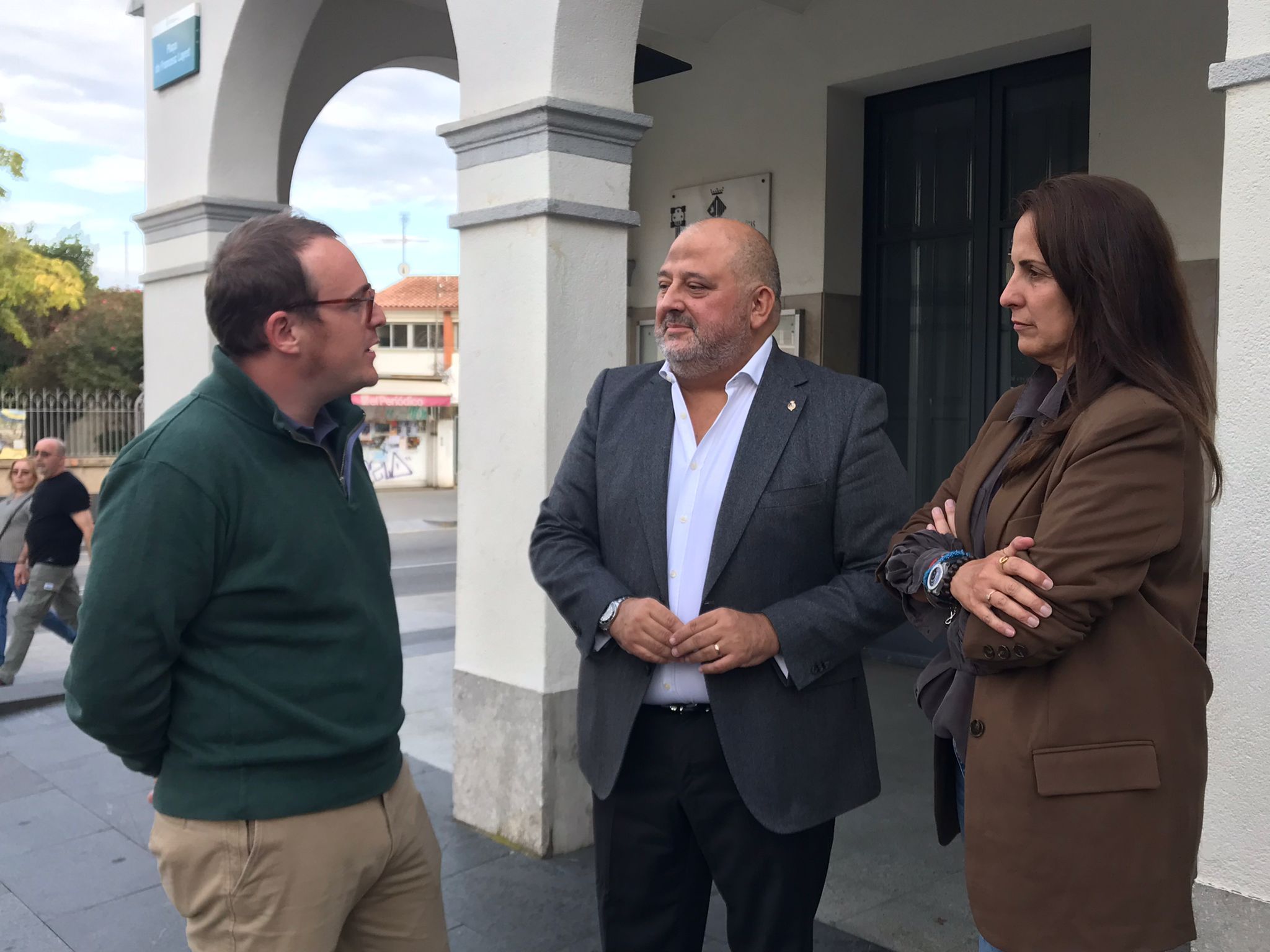 El diputat del PP al Congrés, Agustín Parra, visita Cerdanyola. FOTO: Marc Mata