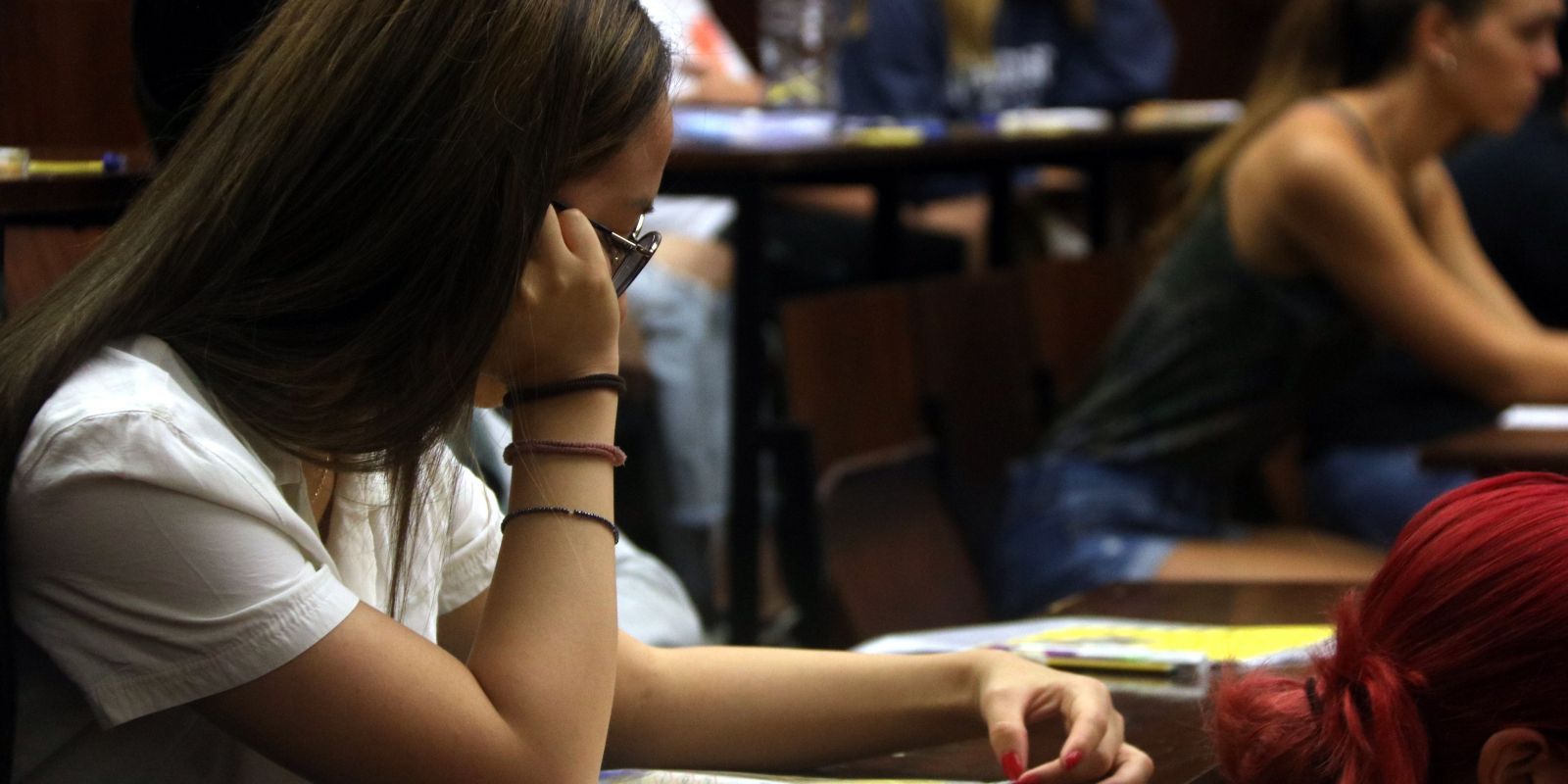 Imatge d'arxiu de proves de la selectivitat. FOTO:ACN
