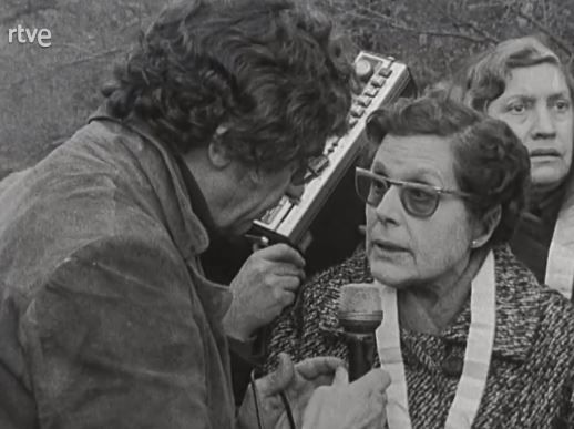 Pepita Pugés entrevistada per TVE al març del 1976. FOTO: Cedida Pepita Pugés entrevistada per TVE al març del 1976. FOTO: Cedida