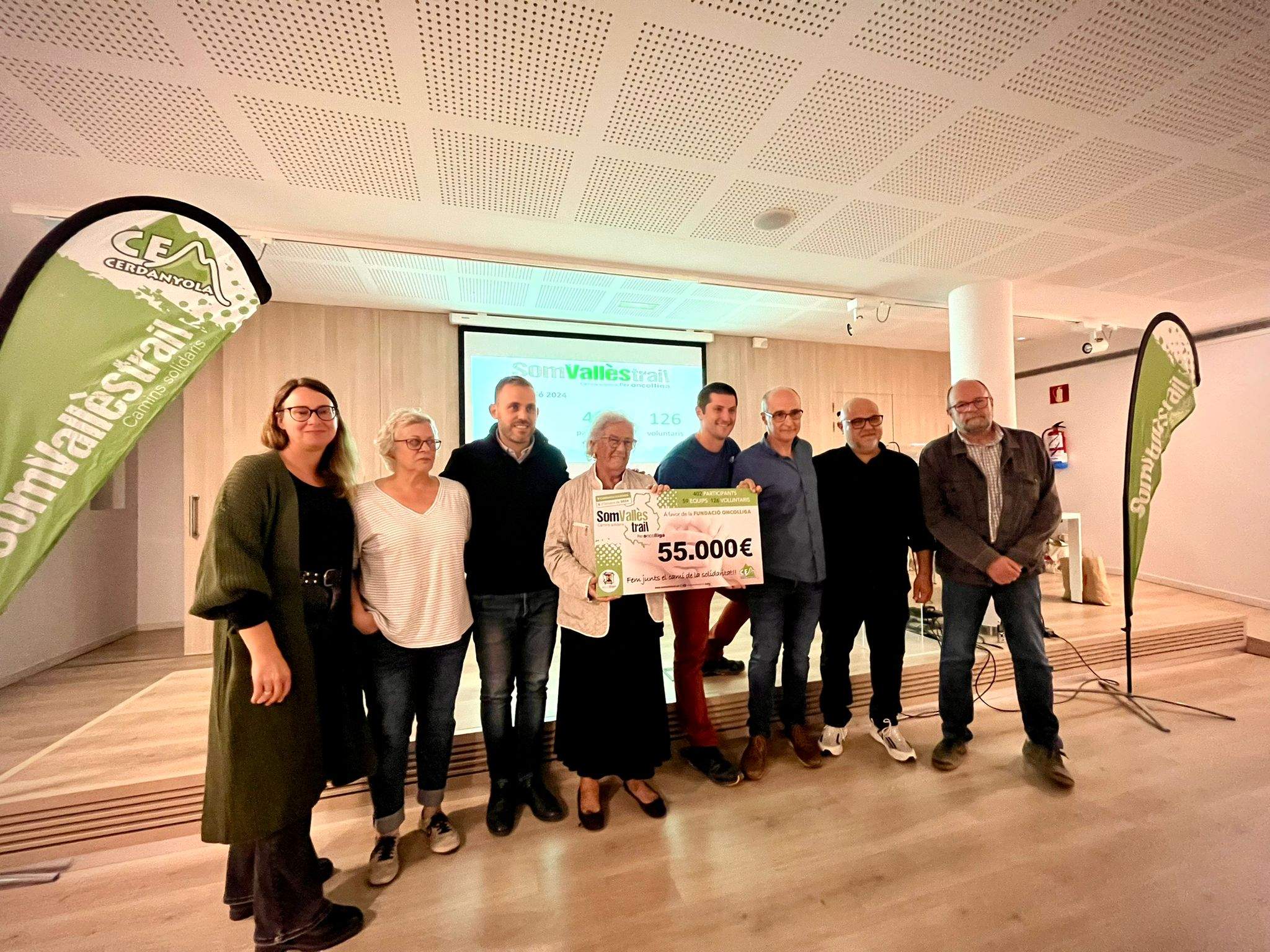 La 1a Som Vallès Trail recapta 55.000 € per a Oncolliga i ja treballa en la 2a edició. FOTO: Cedida