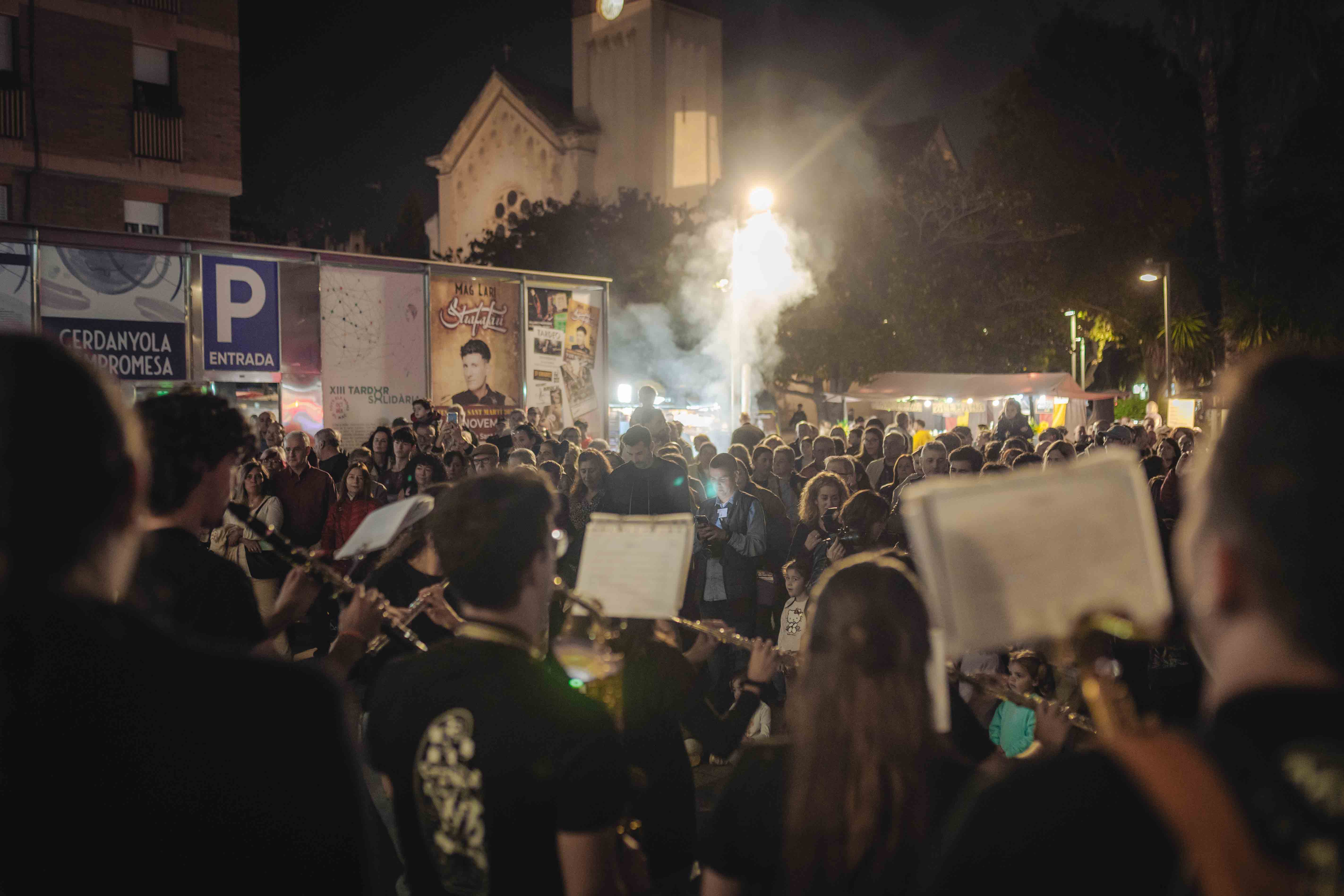 Batúcamela i l'AMCV al pregó de la Festa de Sant Martí 2024. FOTO: Arnau Padilla